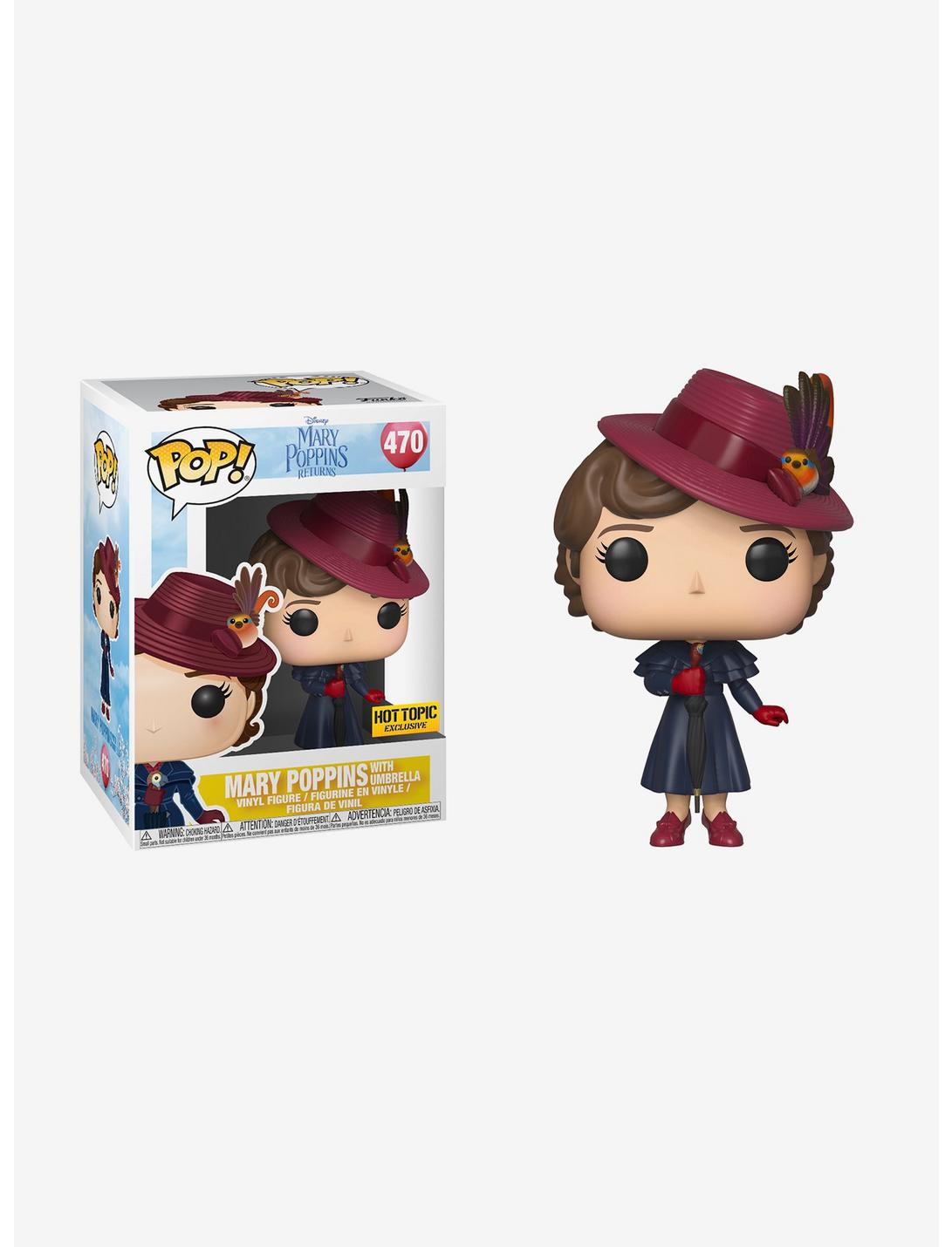 Funko Mary Poppins Returns Pop! Mary Poppins With Umbrella Vinyl Figure Hot Topic Exclusive, , hi-res