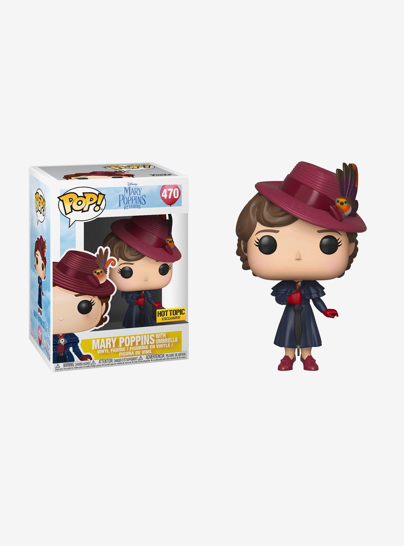 Funko Mary Poppins Returns Pop! Mary Poppins With Umbrella Vinyl Figure Hot Topic Exclusive, , hi-res
