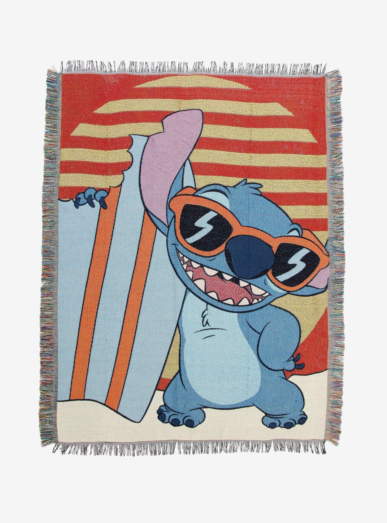 Disney Lilo & Stitch Surfboard Stitch Tapestry Throw Blanket, , hi-res