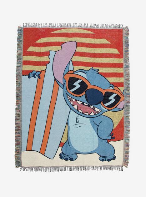 Disney Lilo & Stitch Surfboard Stitch Tapestry Throw Blanket | Hot Topic