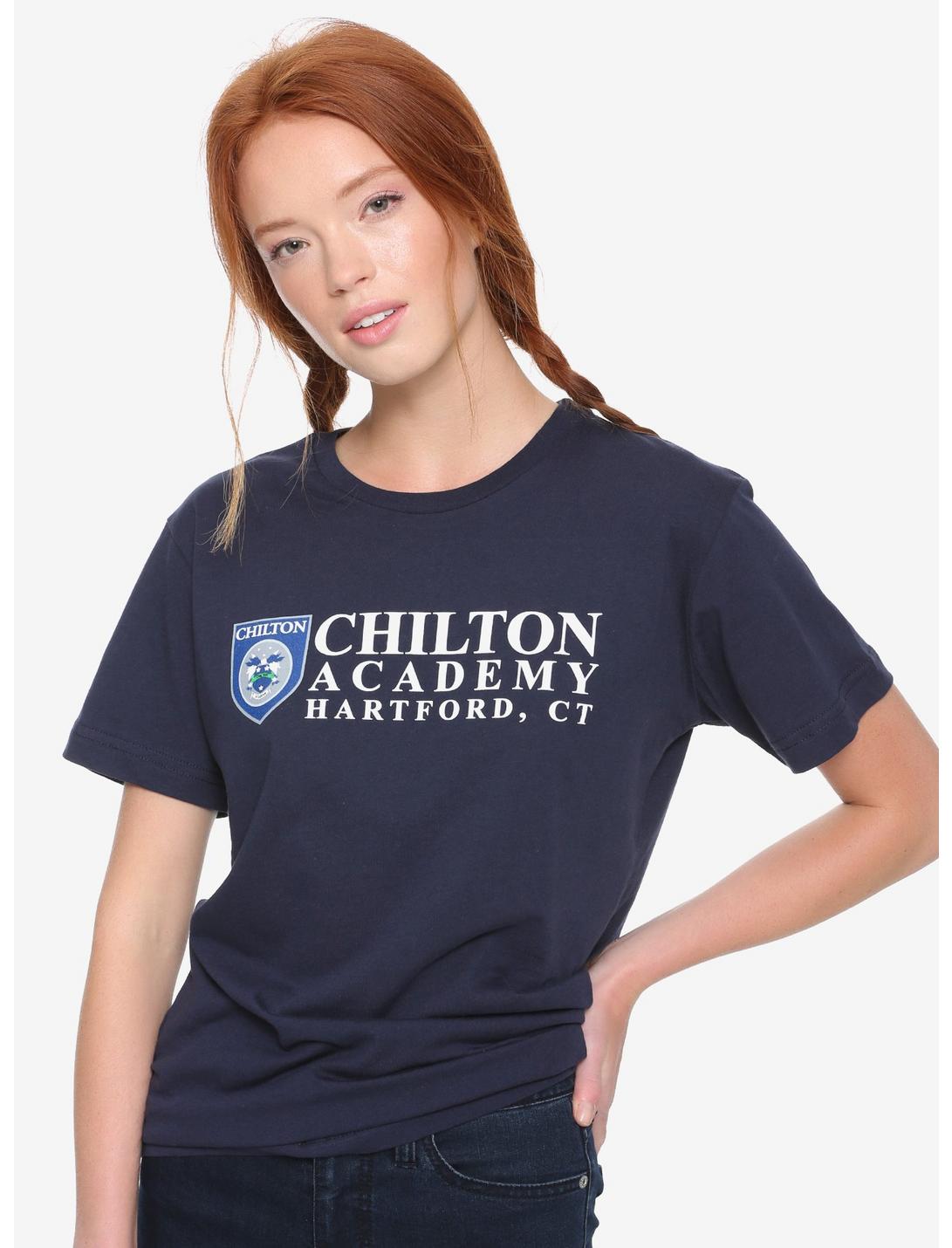 Gilmore Girls Chilton Academy Womens Tee - BoxLunch Exclusive, NAVY, hi-res
