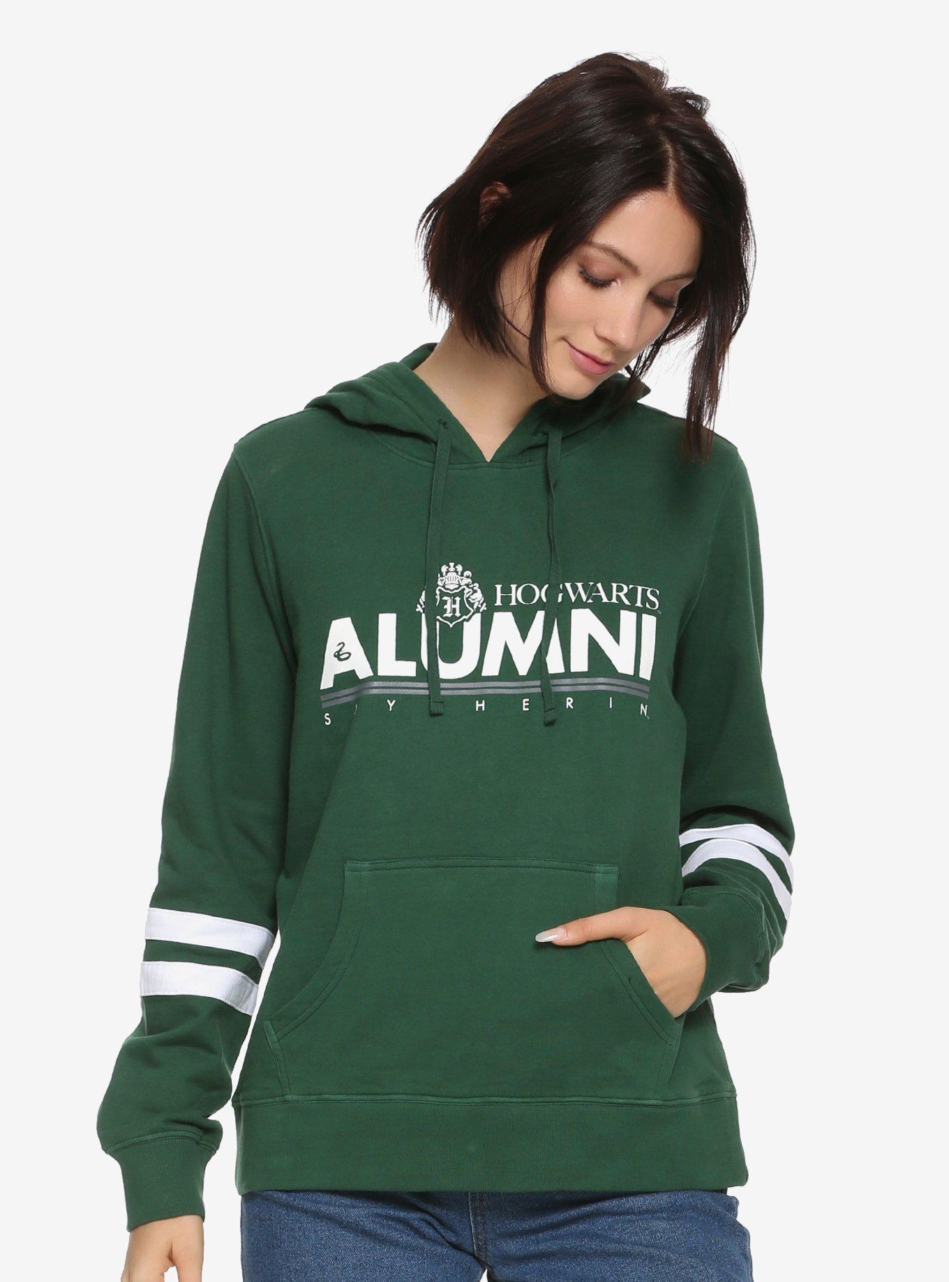 Harry Potter Slytherin Alumni Womens Hoodie - BoxLunch Exclusive, GREEN, hi-res