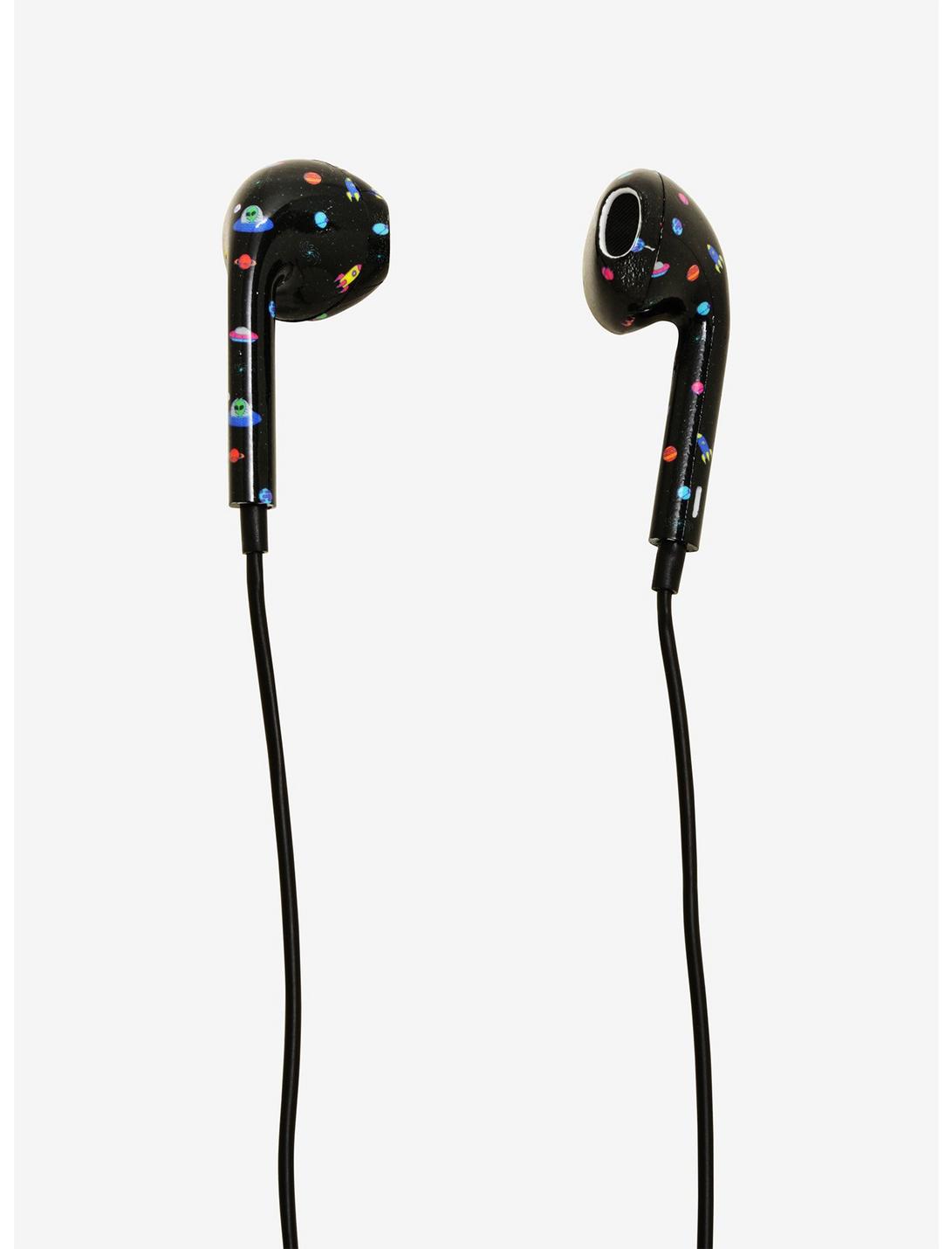Space Print Earbuds With Microphone, , hi-res