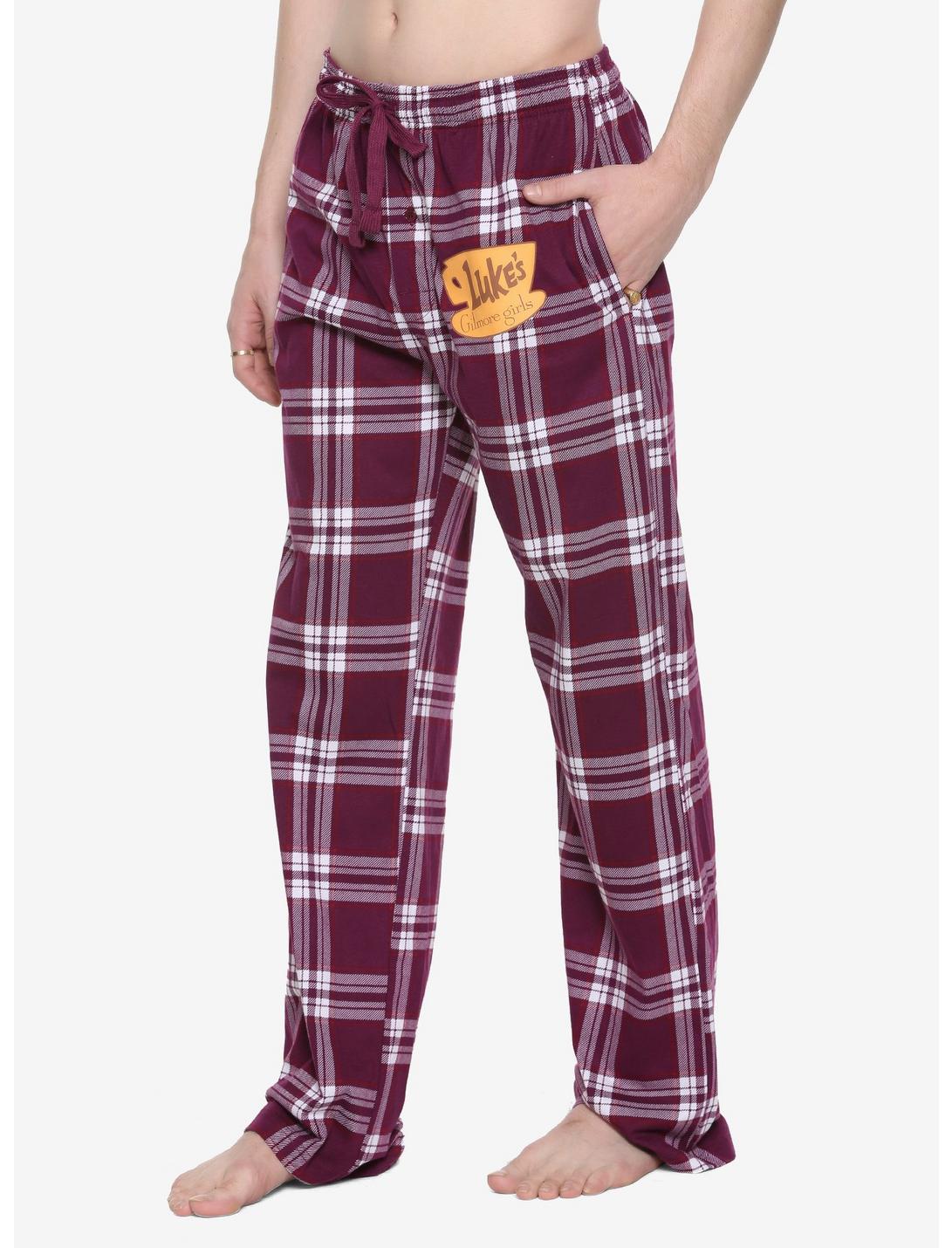 Gilmore Girls Luke's Flannel Sleep Pants - BoxLunch Exclusive, RED, hi-res