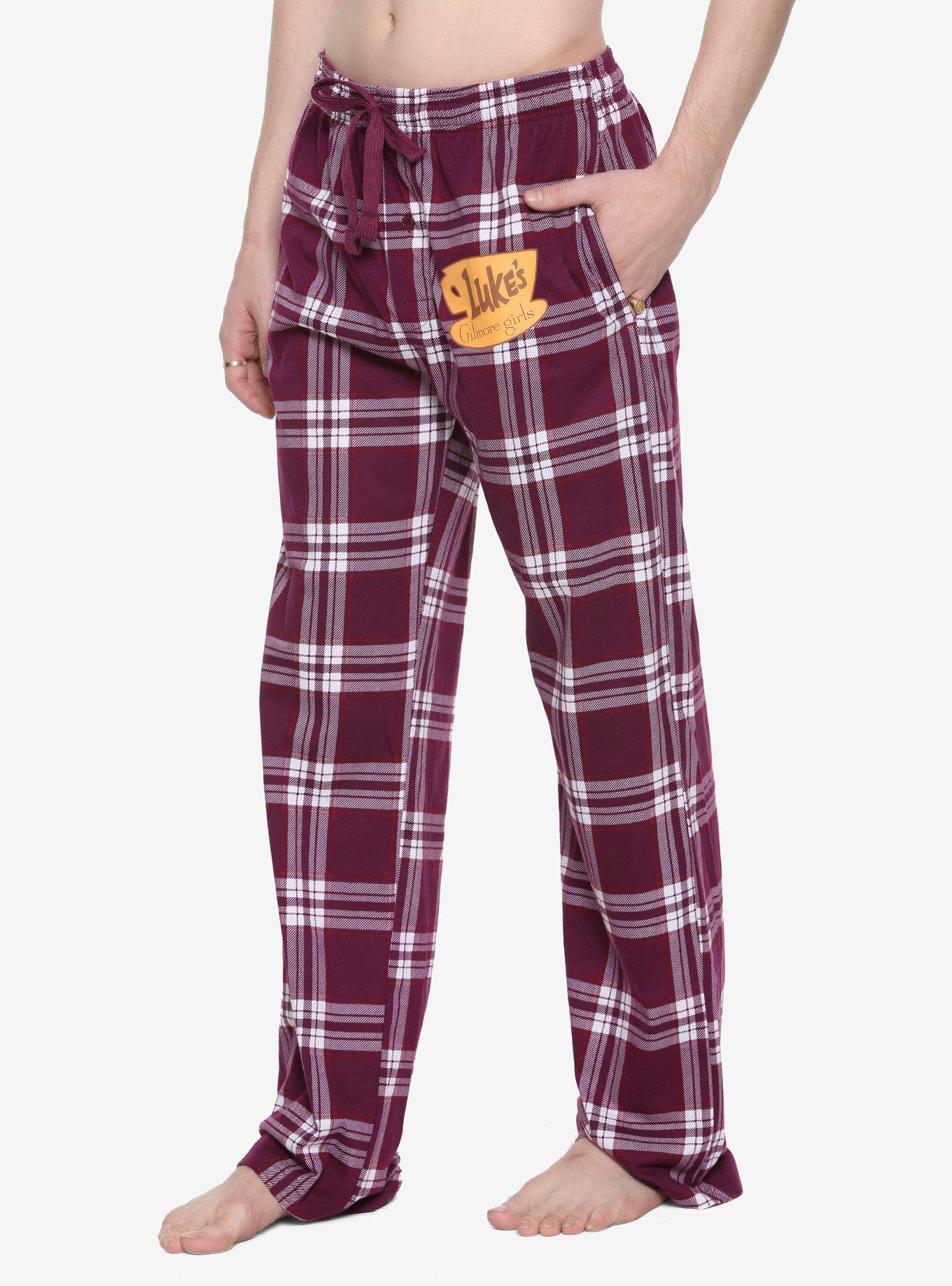 Gilmore Girls Luke's Flannel Sleep Pants - BoxLunch Exclusive, RED, hi-res