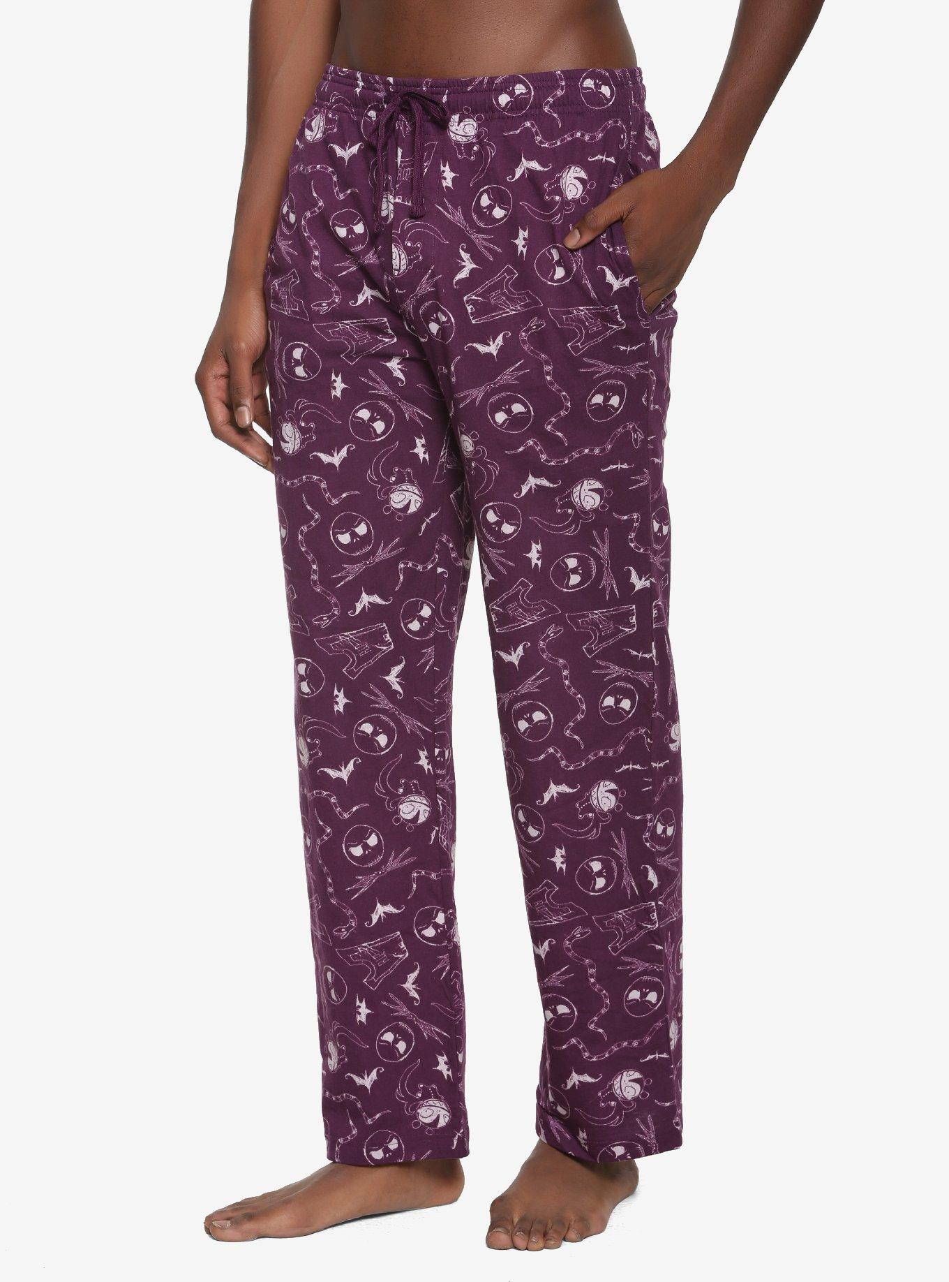The Nightmare Before Christmas Jack Coffin Sleep Pants Gift Set, PURPLE, hi-res
