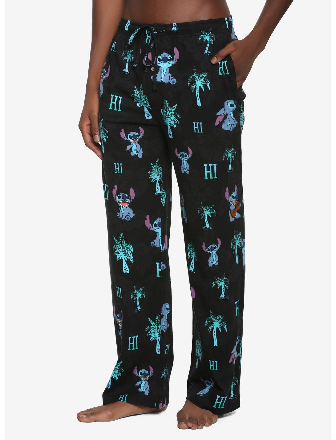 Disney Lilo & Stitch Tiki Sleep Pants Gift Set - BoxLunch Exclusive, BLACK, hi-res