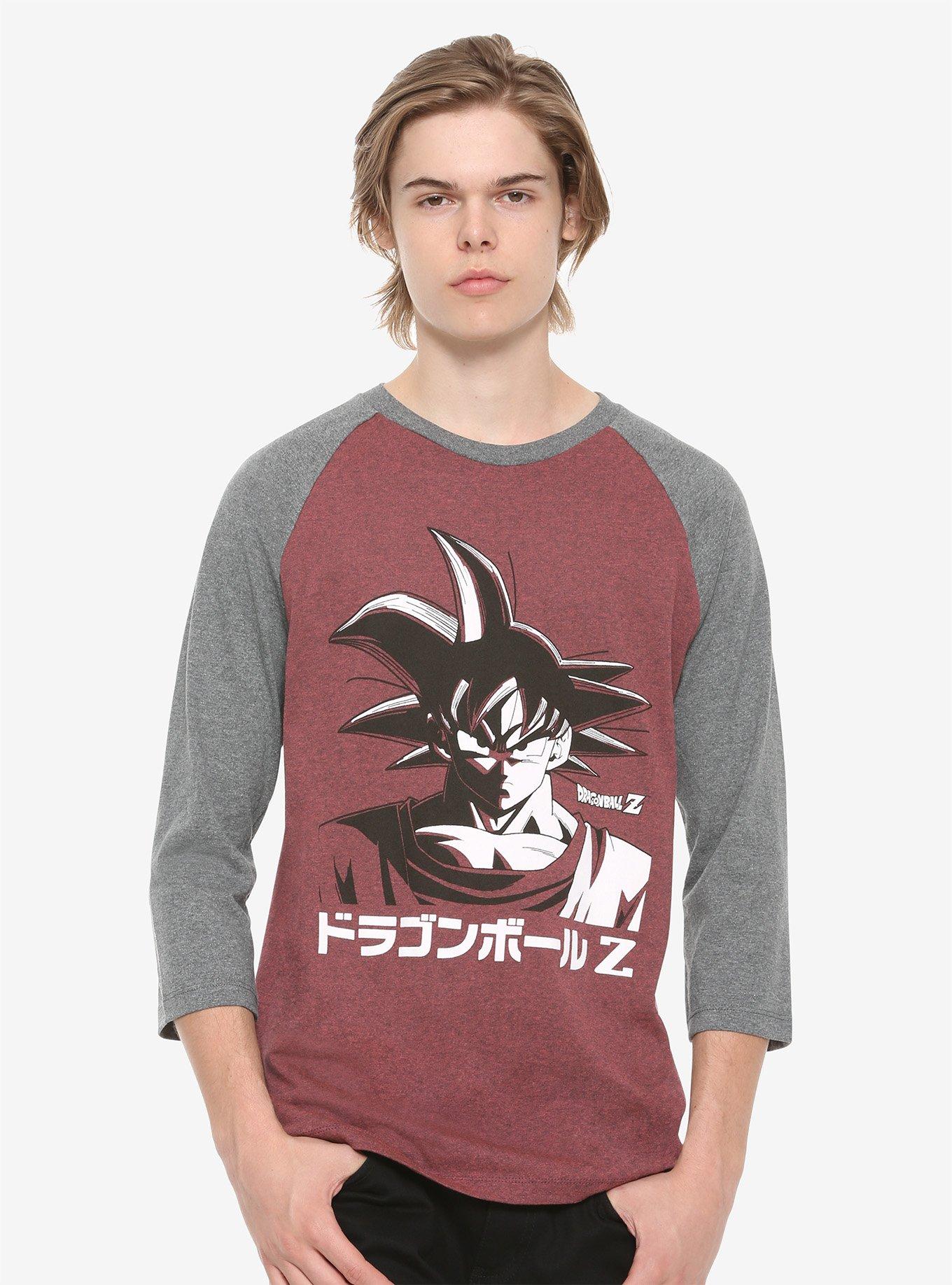 Dragon Ball Z Goku Raglan Hot Topic Exclusive, BLUE, hi-res