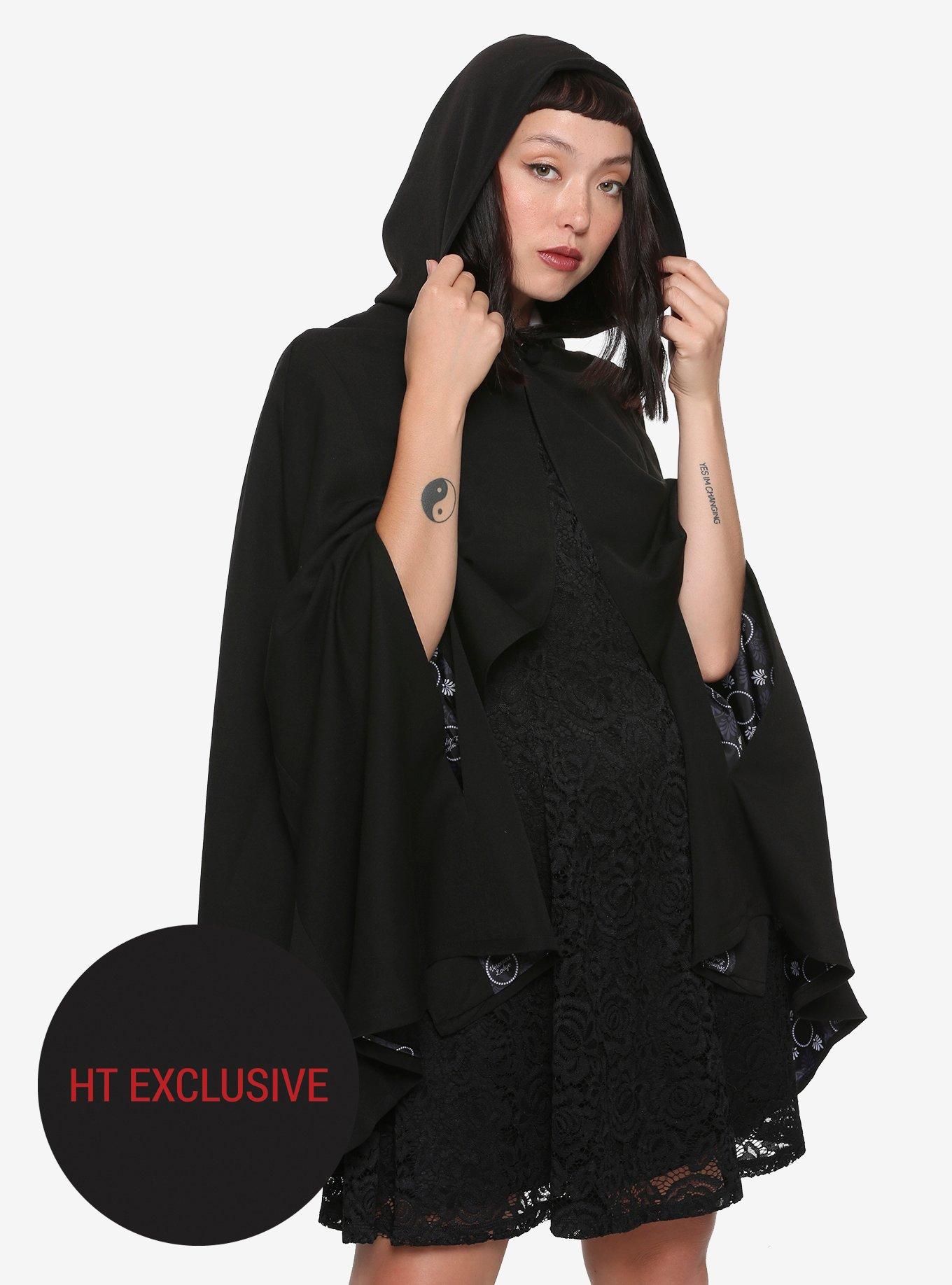 Riverdale Veronica Lodge Black Hooded Cape Hot Topic Exclusive, BLACK, hi-res