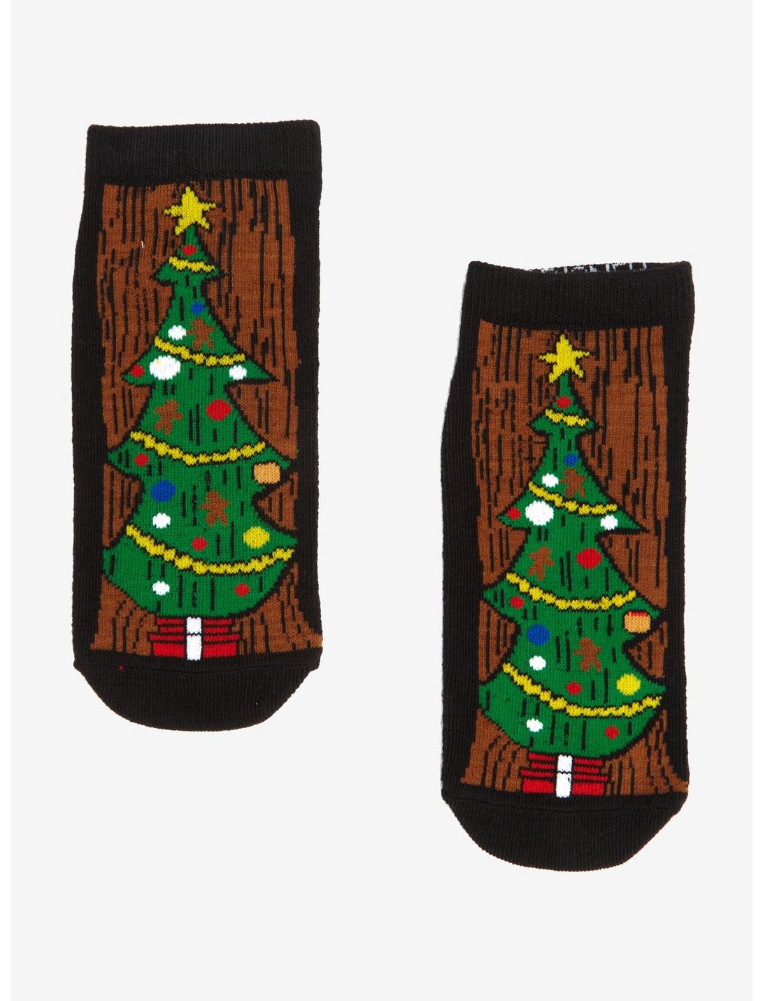 The Nightmare Before Christmas Tree Door No-Show Socks, , hi-res