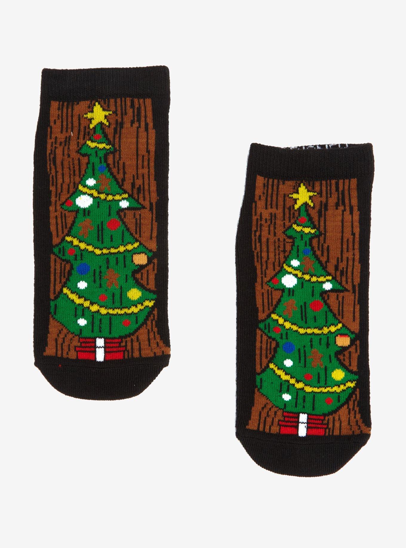 The Nightmare Before Christmas Tree Door No-Show Socks, , hi-res