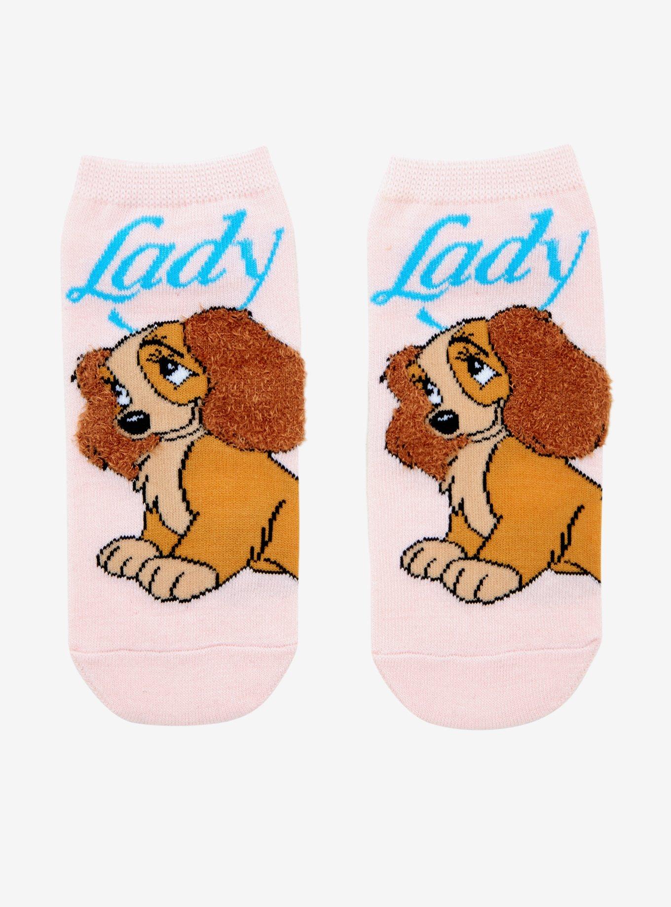 Disney Lady And The Tramp Lady No-Show Socks, , hi-res