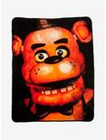 Five Nights At Freddy's Close-Up Freddy Throw Blanket, , hi-res