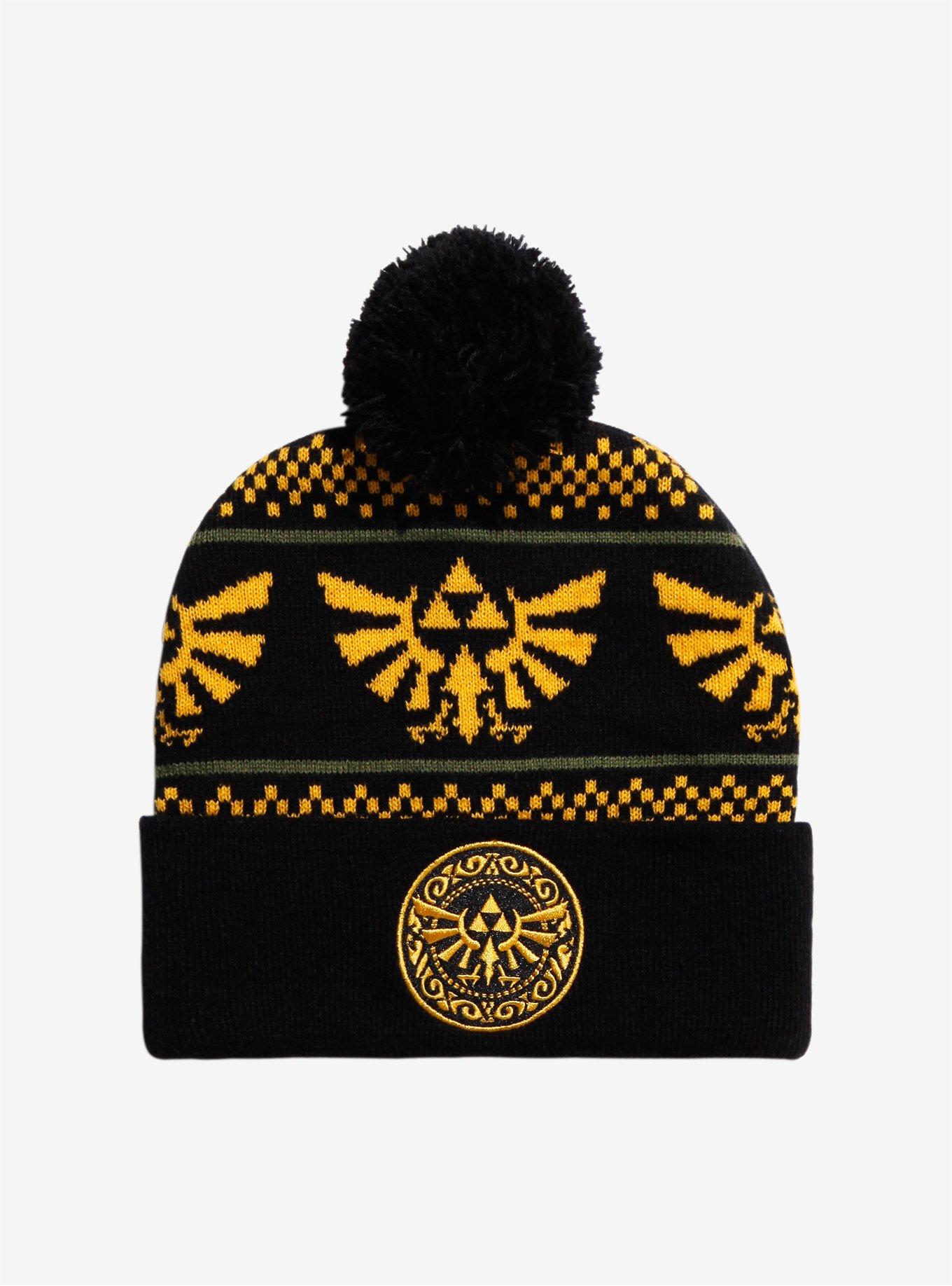 Nintendo The Legend Of Zelda Triforce Pom Beanie, , hi-res