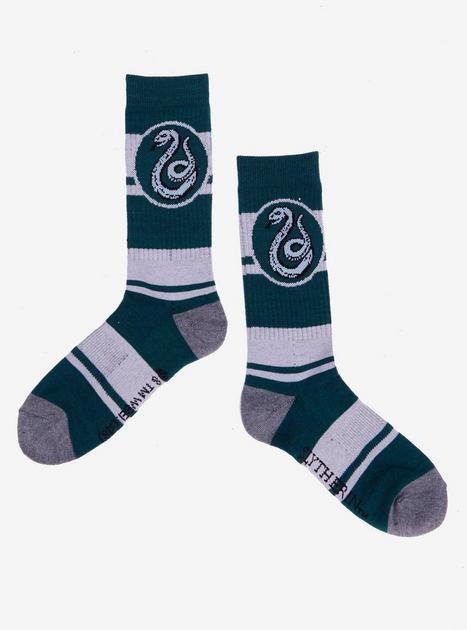 Harry Potter Slytherin Stripe Rugby Crew Socks | Hot Topic