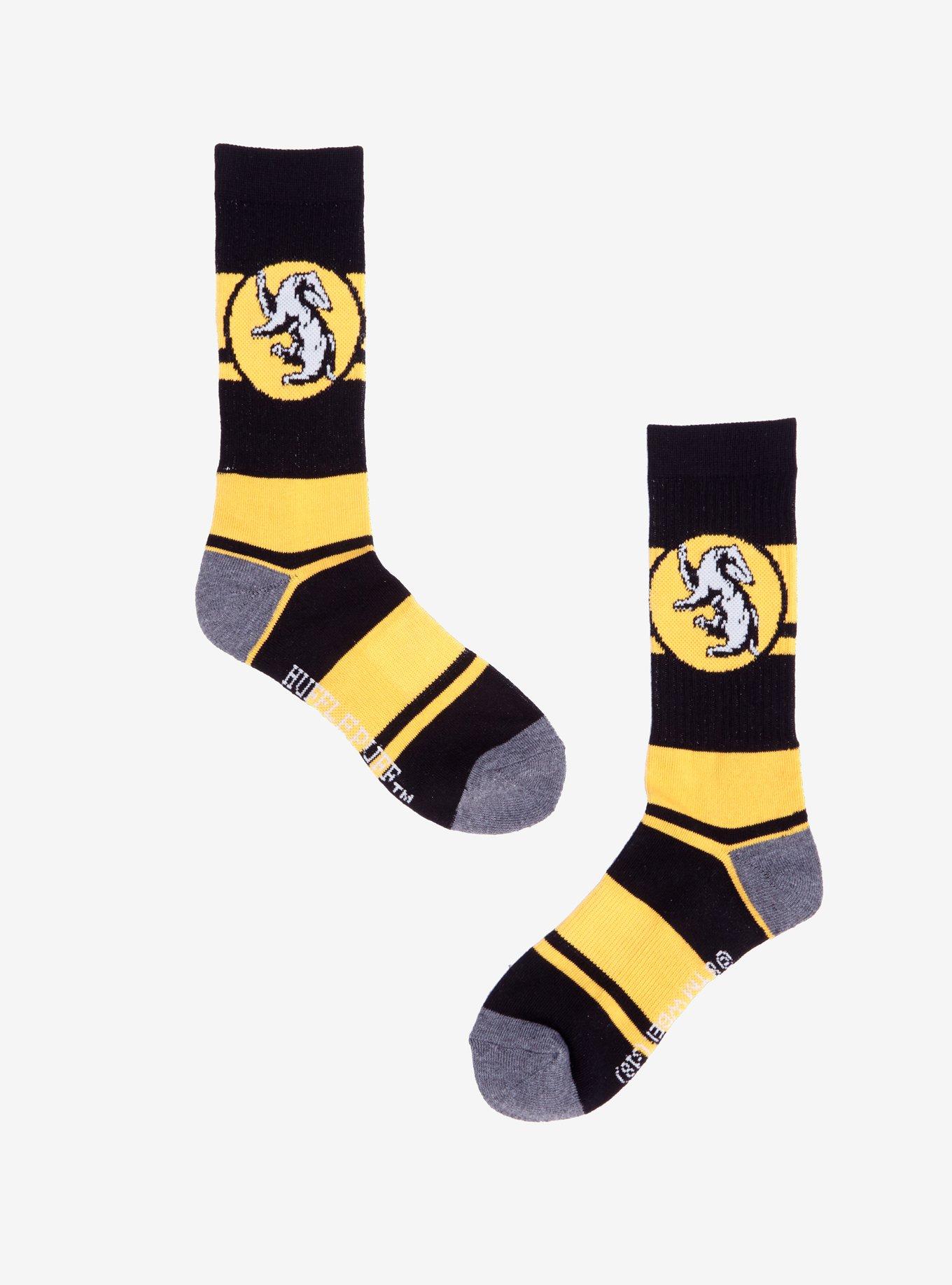 Harry Potter Hufflepuff Quidditch Crew Socks, , hi-res