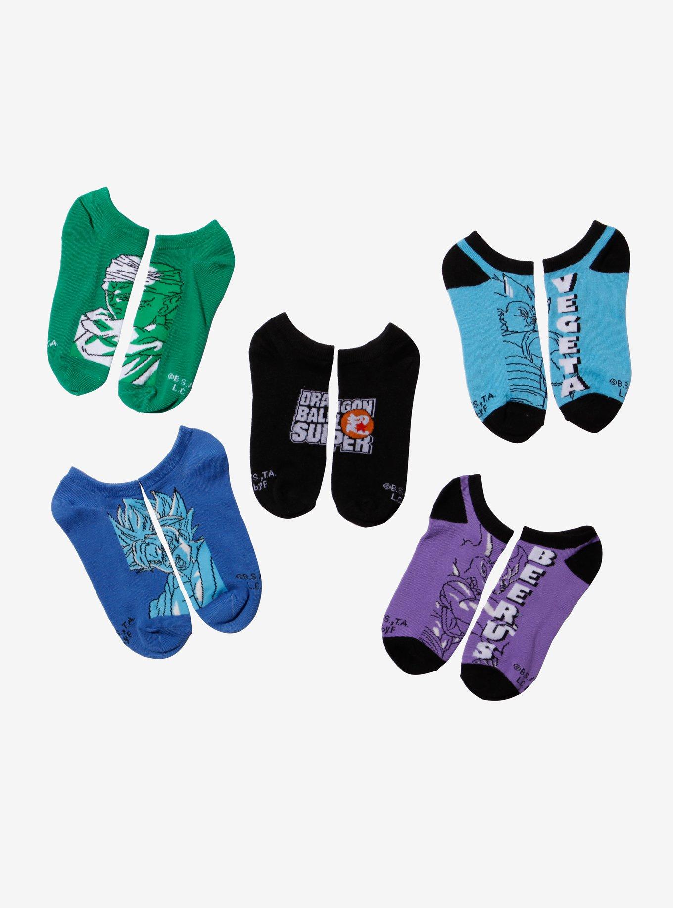 Dragon Ball Super Character No-Show Socks, , hi-res view 1