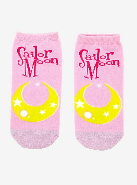 Sailor Moon Glitter Toe No-Show Socks | Hot Topic
