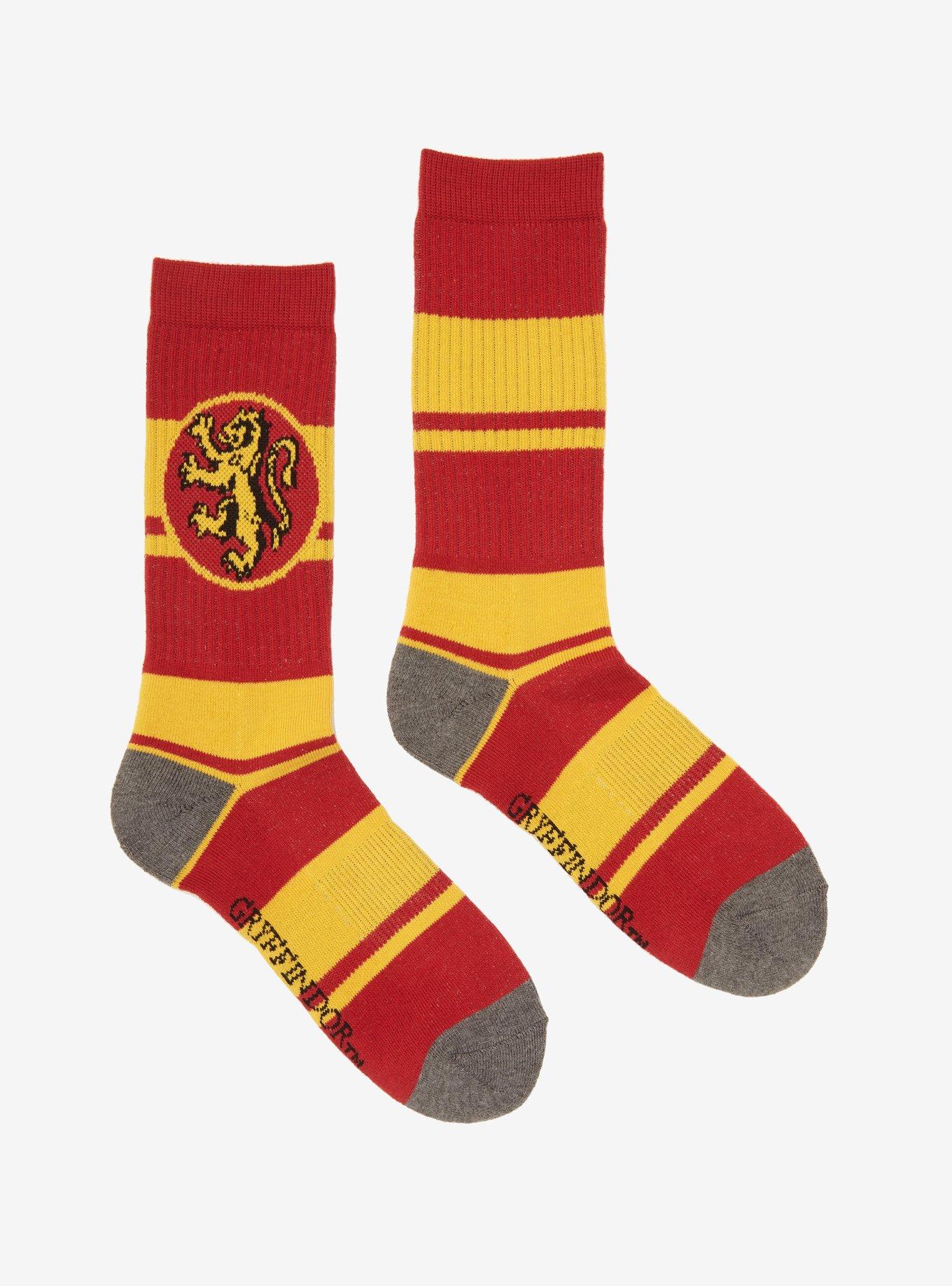 Harry Potter Gryffindor Striped Crew Socks, , hi-res