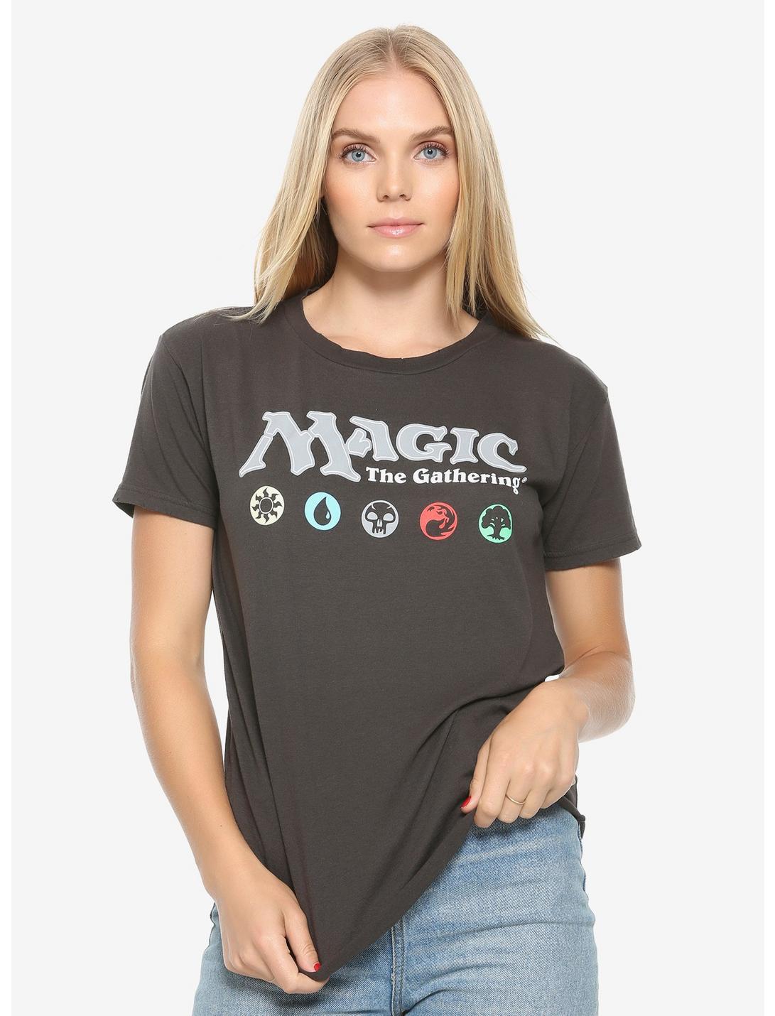 Magic: The Gathering Element Womens T-Shirt - BoxLunch Exclusive, BLACK, hi-res