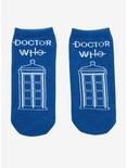 Doctor Who TARDIS Logo No-Show Socks, , hi-res