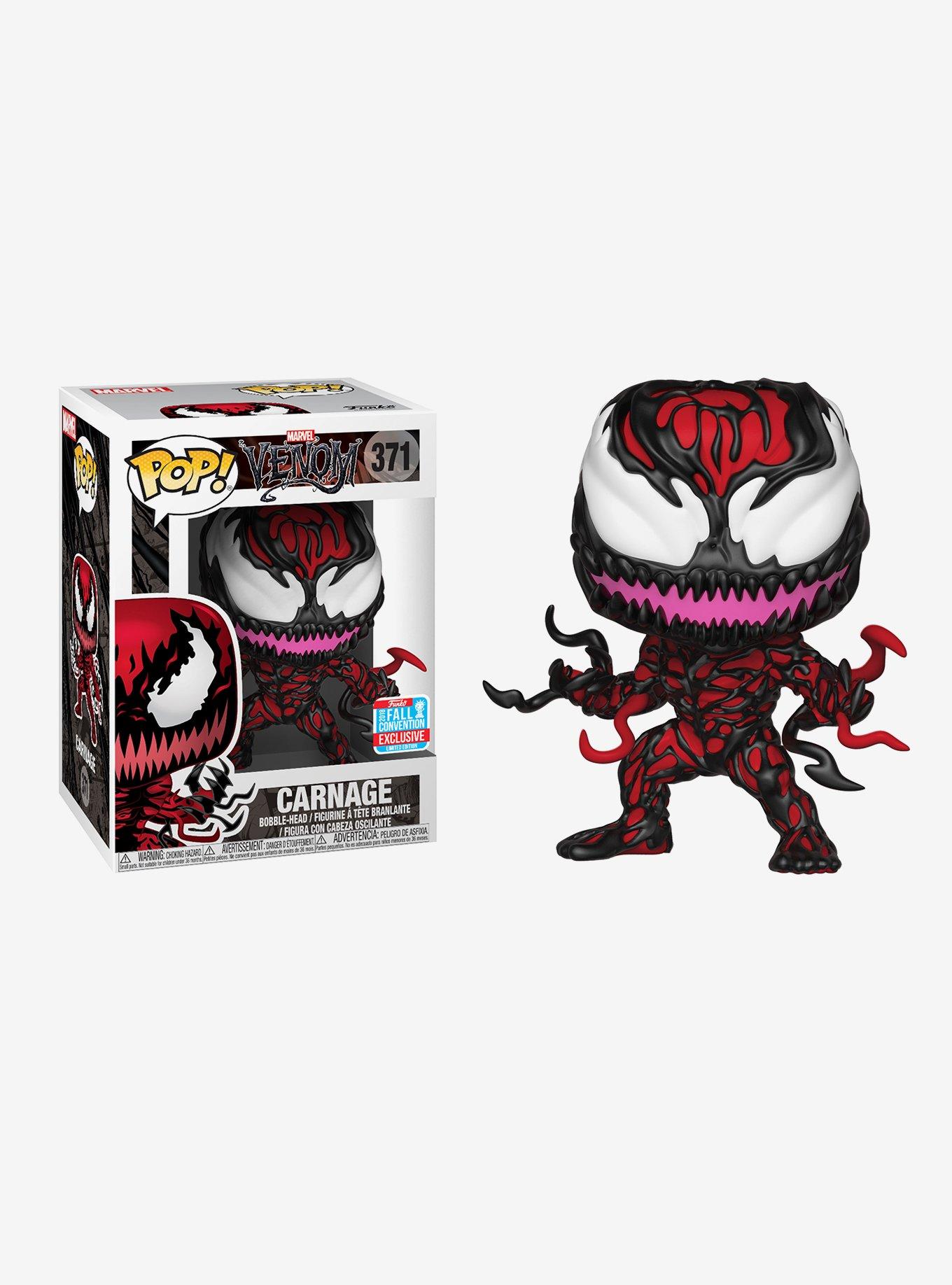 Funko Marvel Venom Pop! Carnage Vinyl Bobble-Head 2018 Fall Convention Exclusive, , hi-res
