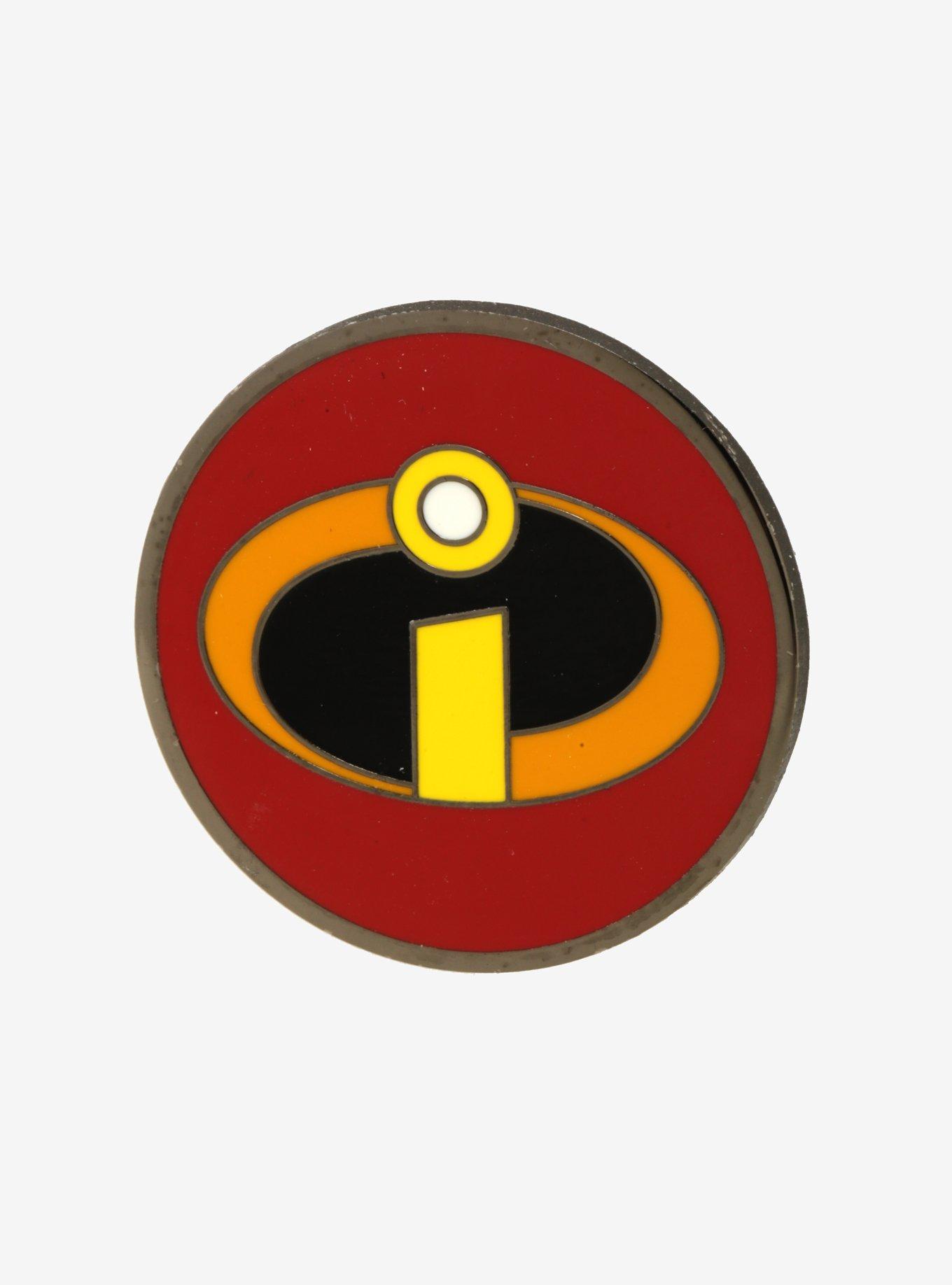 Disney Pixar The Incredibles Logo Enamel Pin - BoxLunch Exclusive, , hi-res