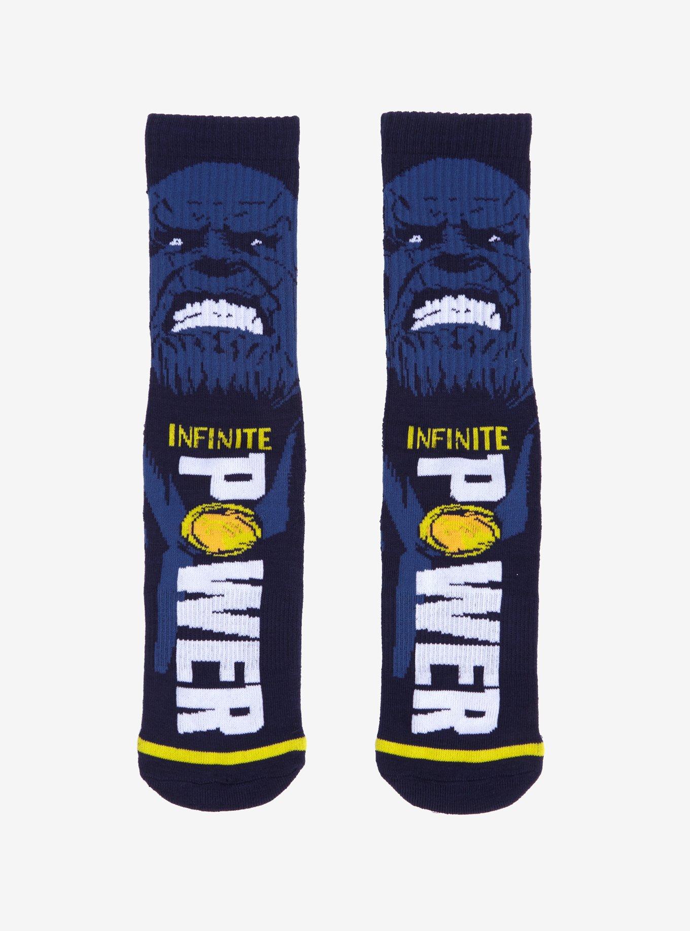 Marvel Avengers: Infinity War Thanos Crew Socks, , hi-res