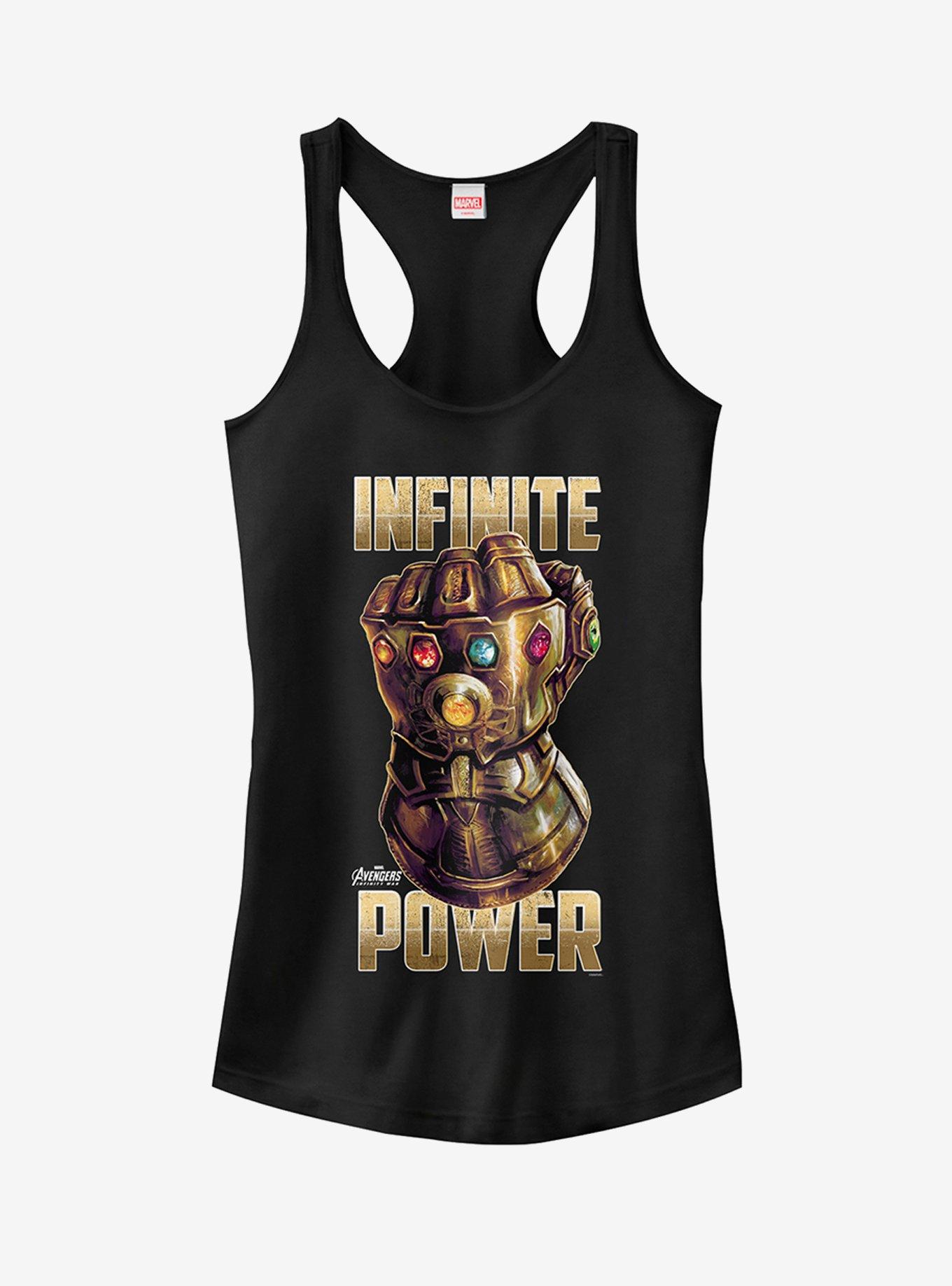 Marvel Avengers: Infinity War Gauntlet Power Girls Tanks, BLACK, hi-res