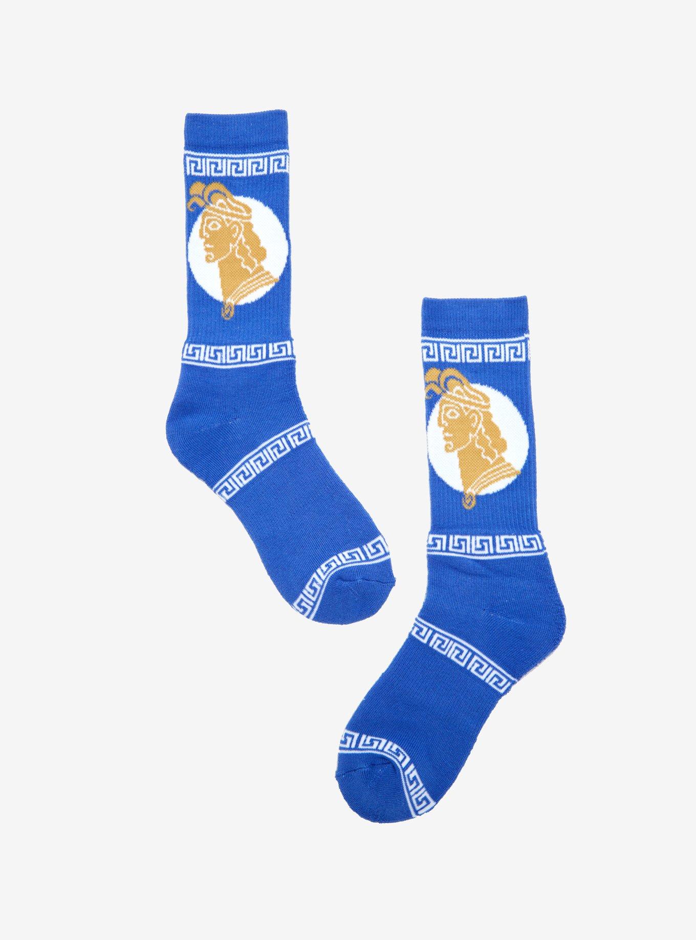 Disney Hercules Pottery Portrait Crew Socks, , hi-res