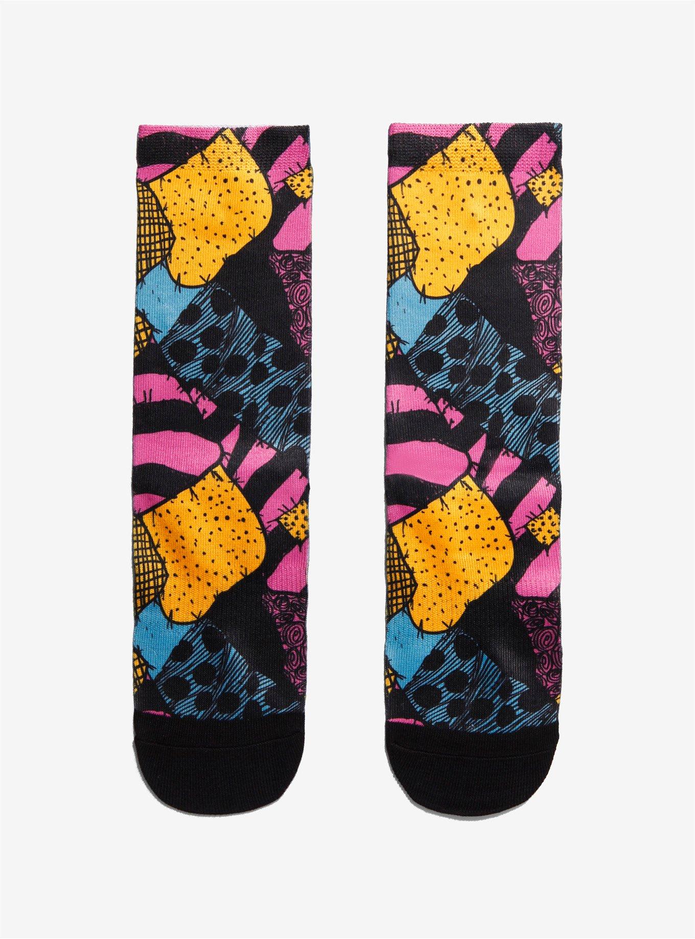 The Nightmare Before Christmas Sally Stitches Socks - BoxLunch Exclusive, , hi-res
