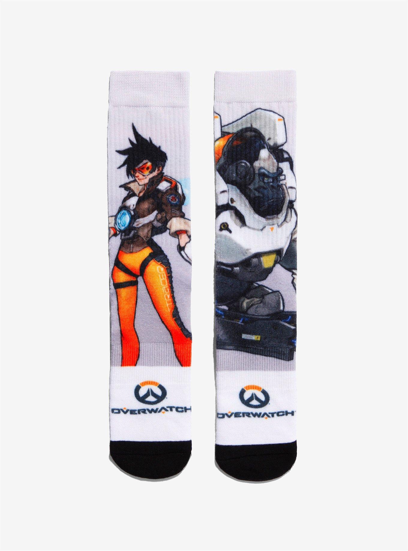 Overwatch Winston & Tracer Crew Socks, , hi-res