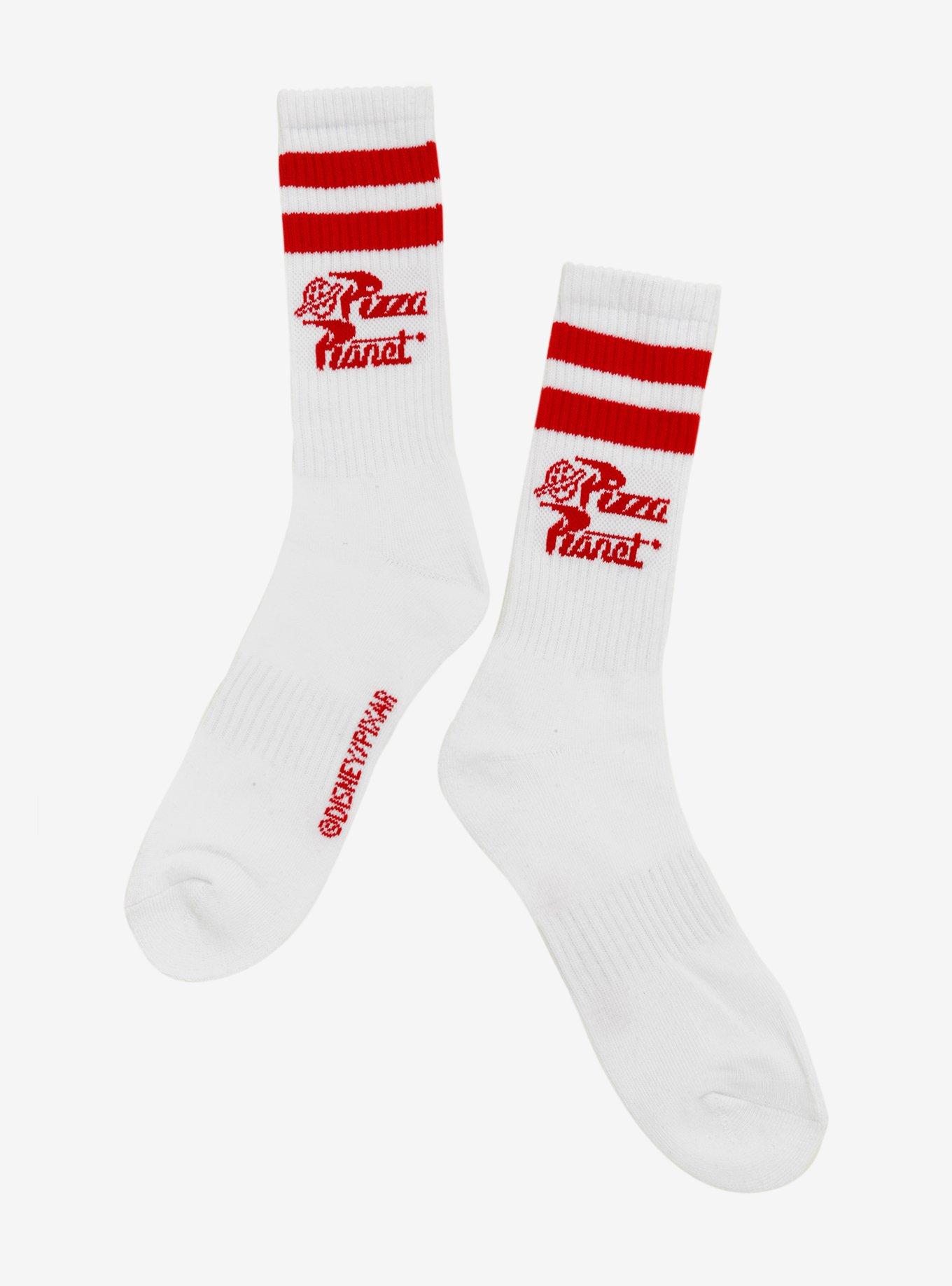Disney Pixar Toy Story Pizza Planet Crew Socks, , hi-res