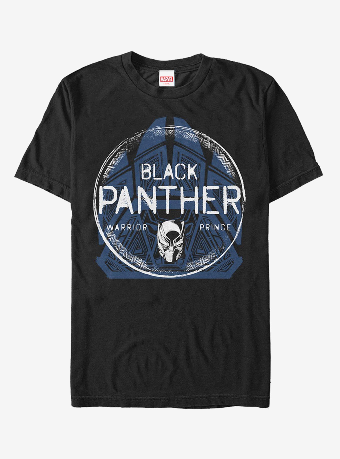 Marvel Black Panther Warrior Prince Pattern T-Shirt, BLACK, hi-res