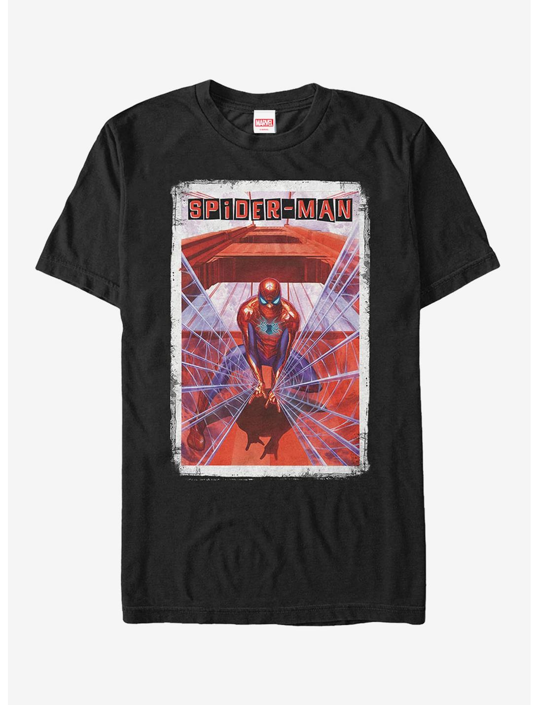 Marvel Spider-Man Web Page T-Shirt, BLACK, hi-res
