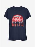 Star Wars Logo Character Splatter Print Girls T-Shirt, NAVY, hi-res