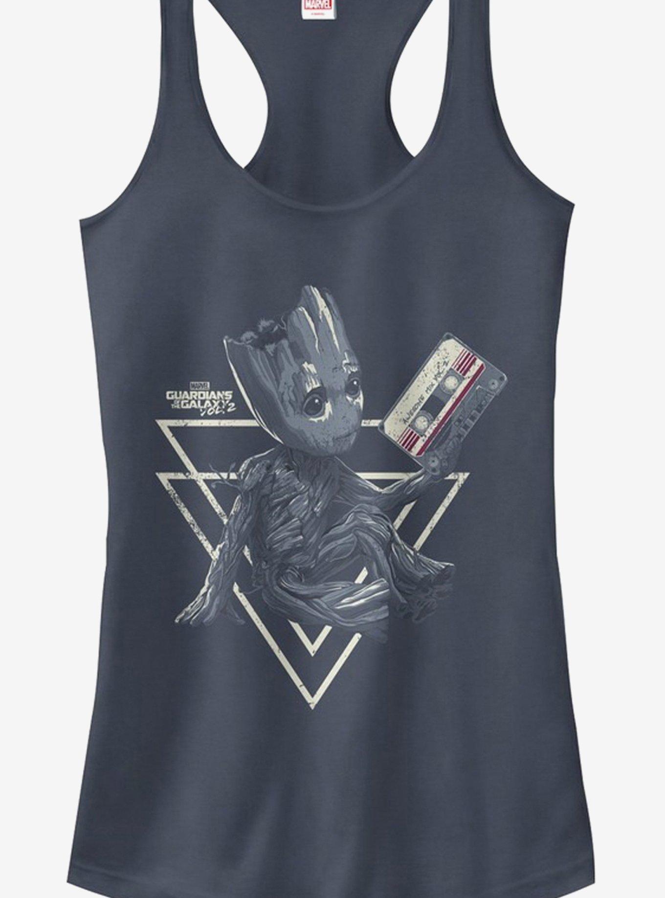 Marvel Guardians of Galaxy Vol 2 Groot Tape Shape Girls Tanks, INDIGO, hi-res