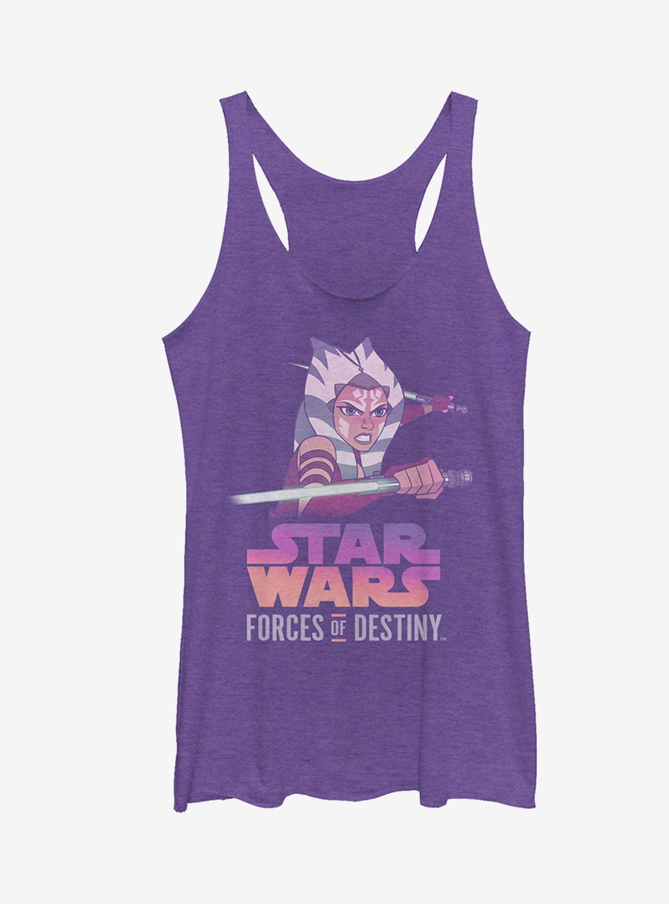 Star Wars Ahsoka Fight Girls Tanks, PUR HTR, hi-res