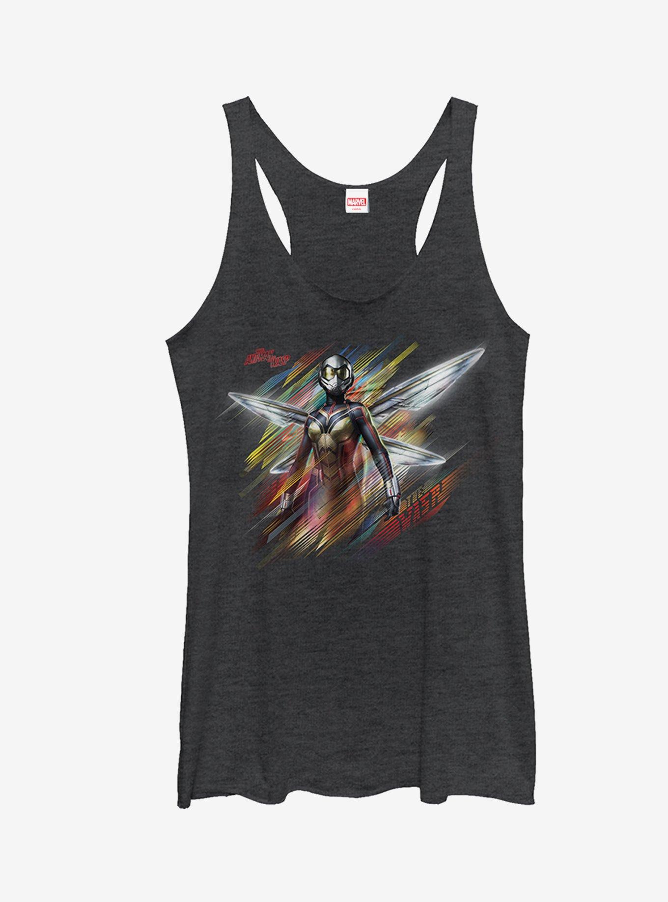 Marvel Ant-Man And The Wasp Hope Rainbow Girls Tank, BLK HTR, hi-res