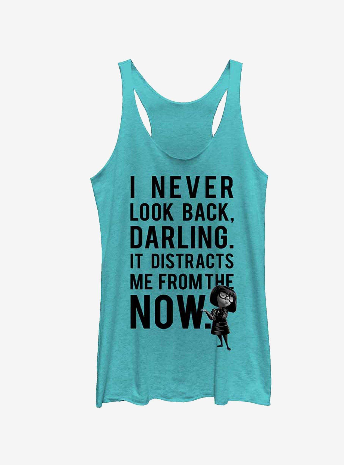 Disney Pixar The Incredibles Edna Mode Never Look Back Girls Tanks, TAHI BLUE, hi-res