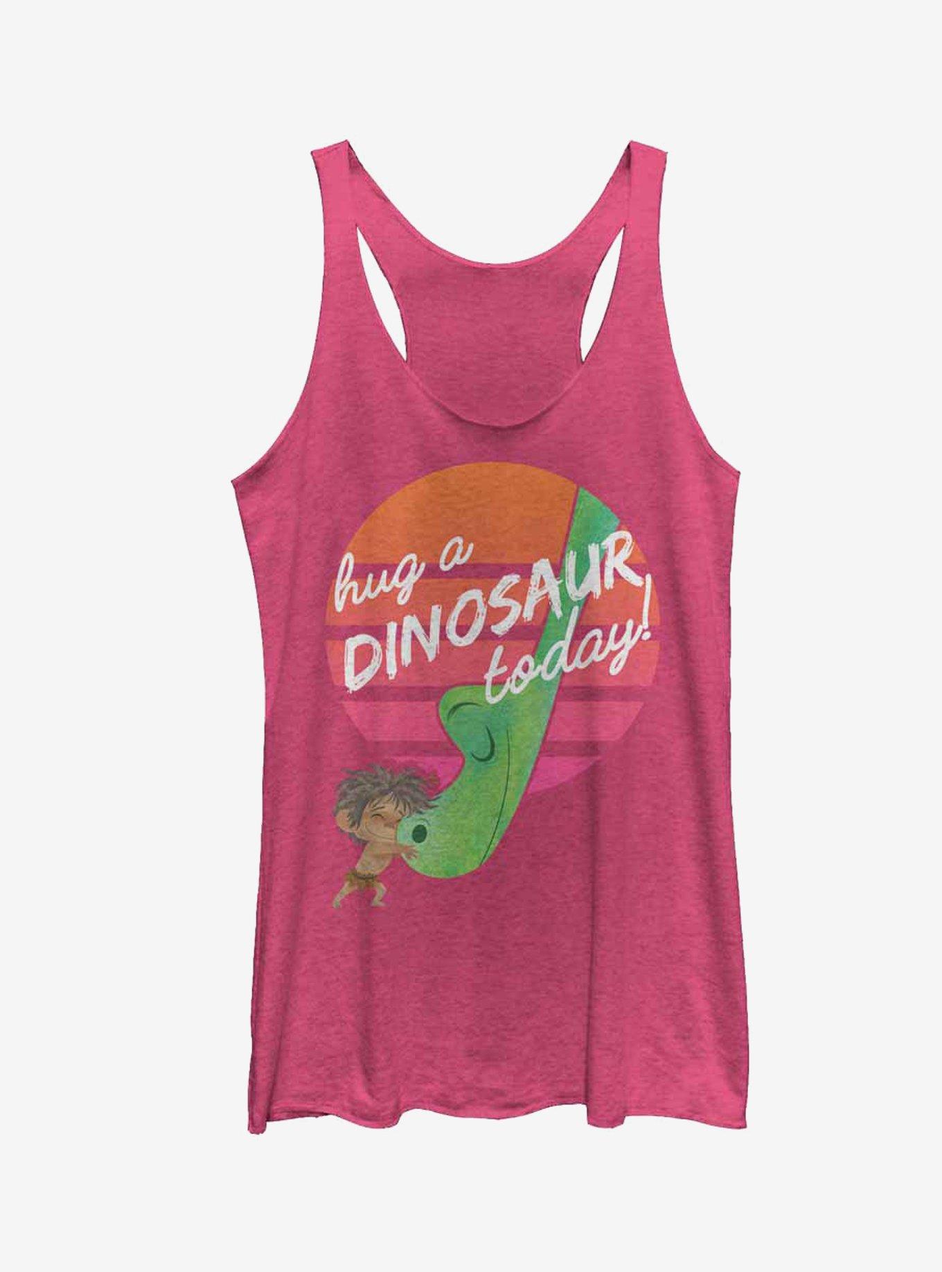 Disney Pixar The Good Dinosaur Hug a Dinosaur Girls Tanks, PINK HTR, hi-res