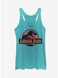 Jurassic Park Sunset Logo Girls Tank Top, TAHI BLUE, hi-res