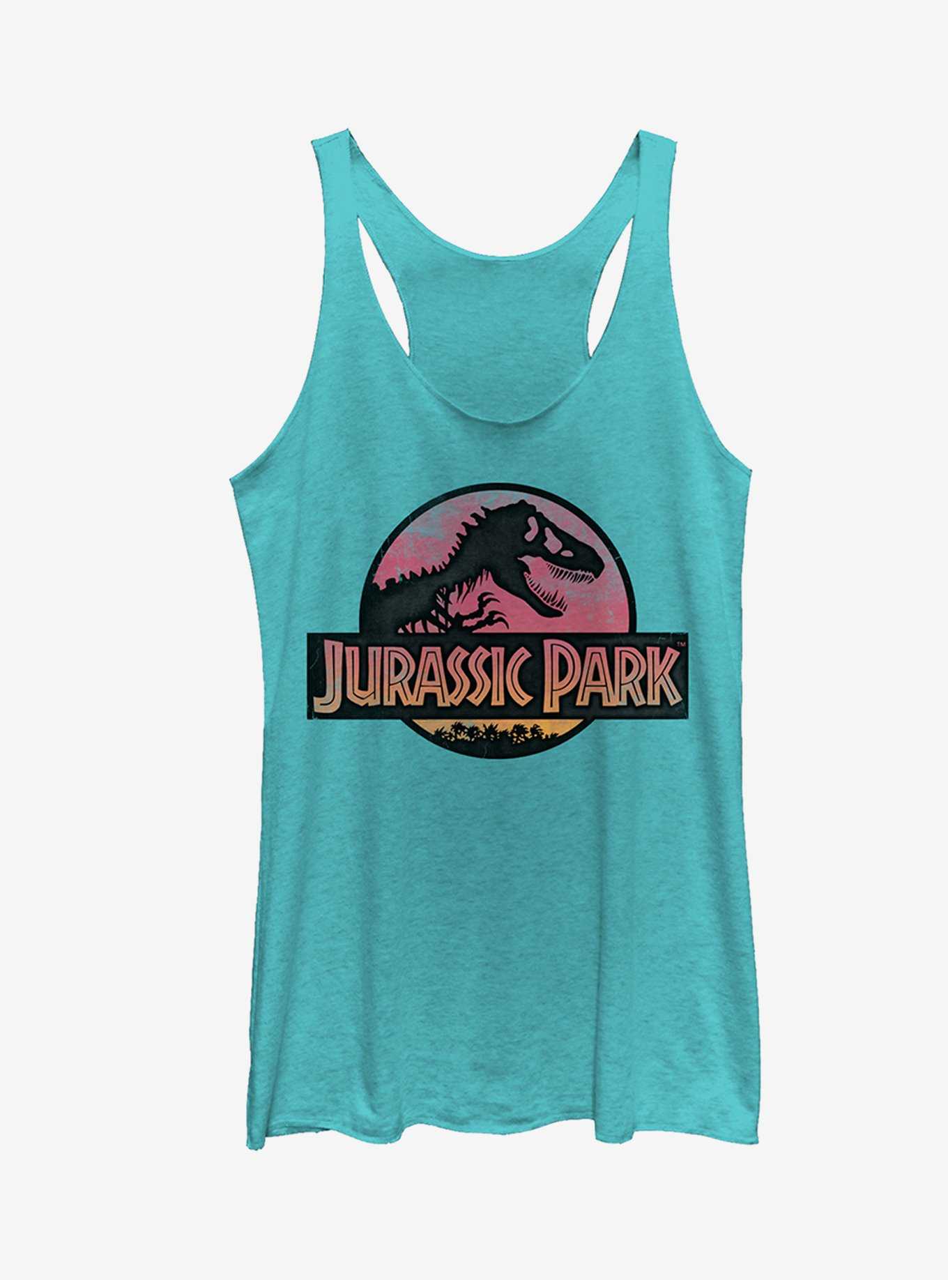 Jurassic Park Sunset Logo Girls Tank Top, , hi-res