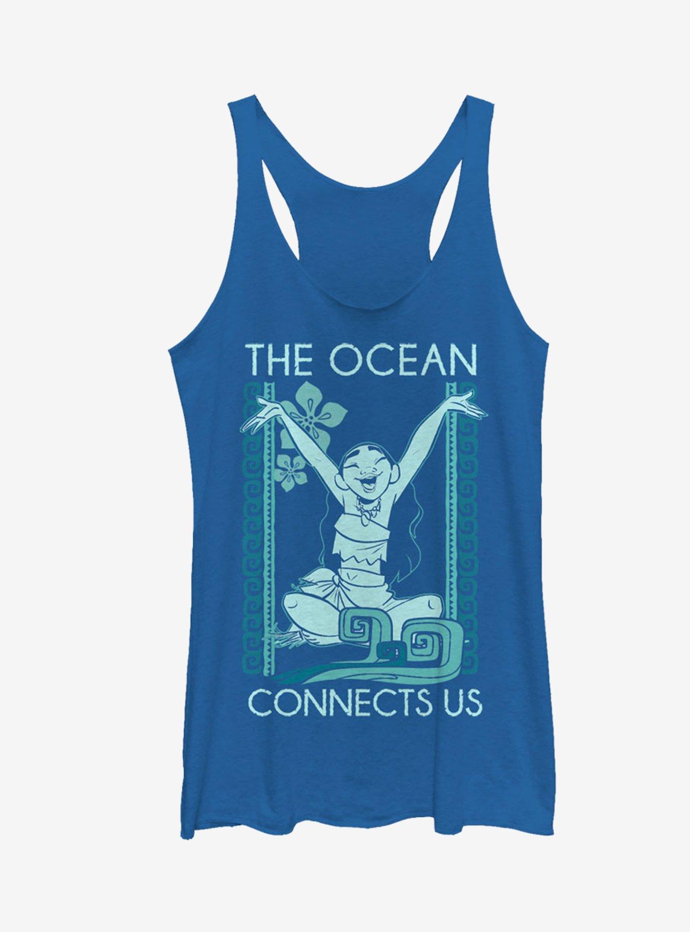Moana Ocean Connects Us Girls Tanks, , hi-res