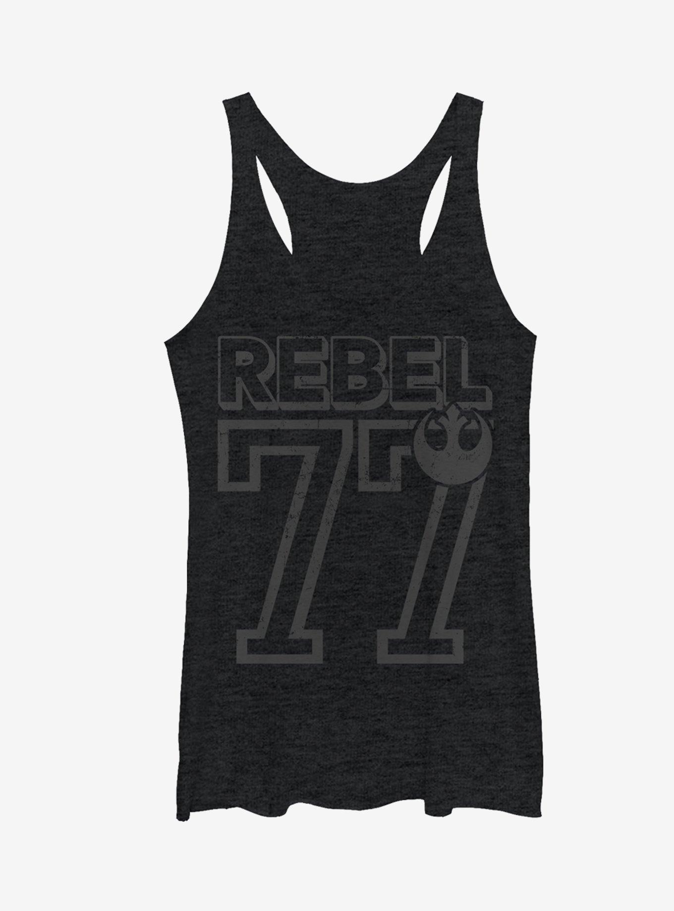 Star Wars Rebel 77 Girls Tanks, BLK HTR, hi-res