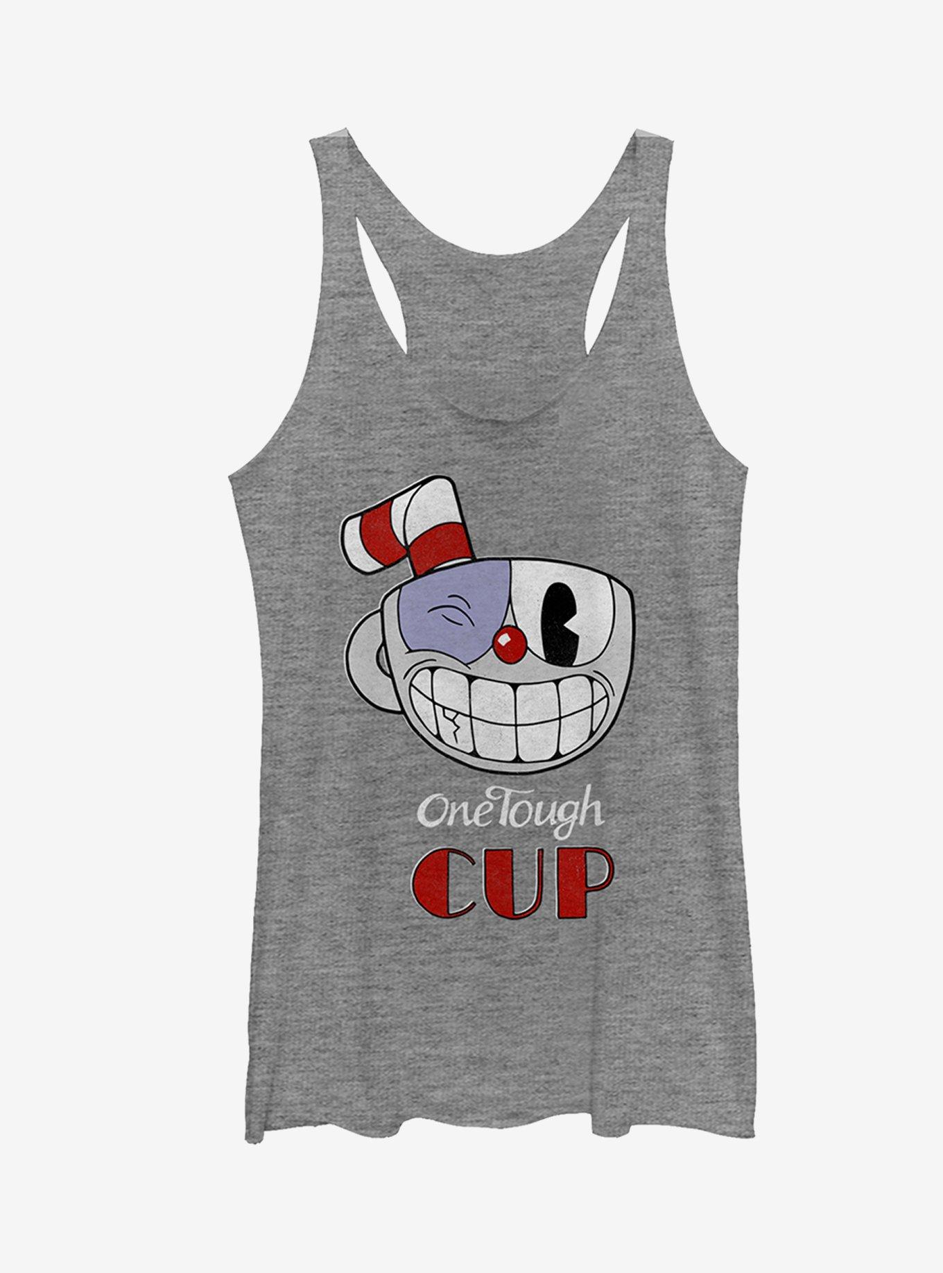 Cuphead Tough Cup Grin Girls Tanks