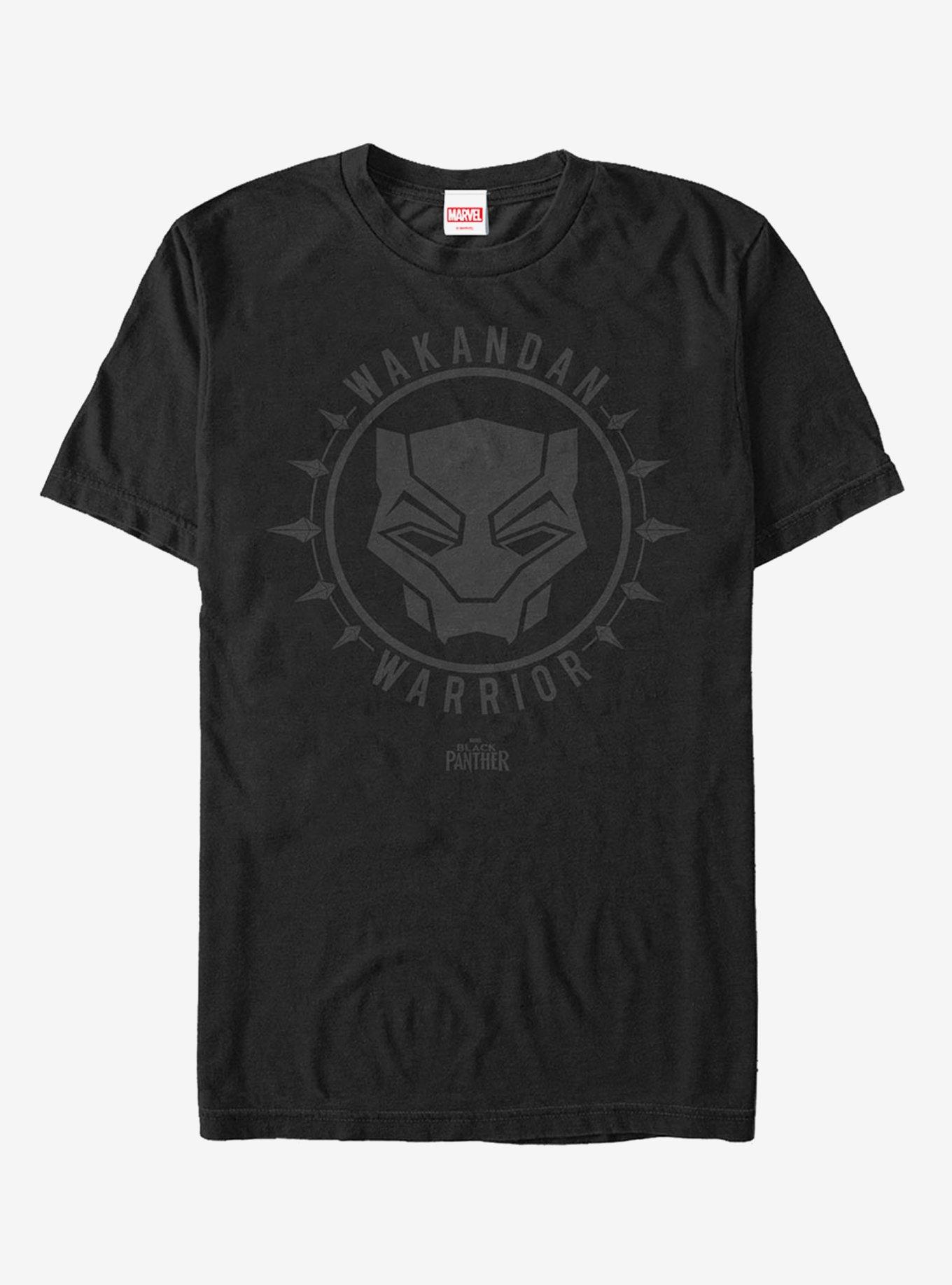 Marvel Black Panther 2018 Wakanda Shadow Mask T-Shirt, BLACK, hi-res