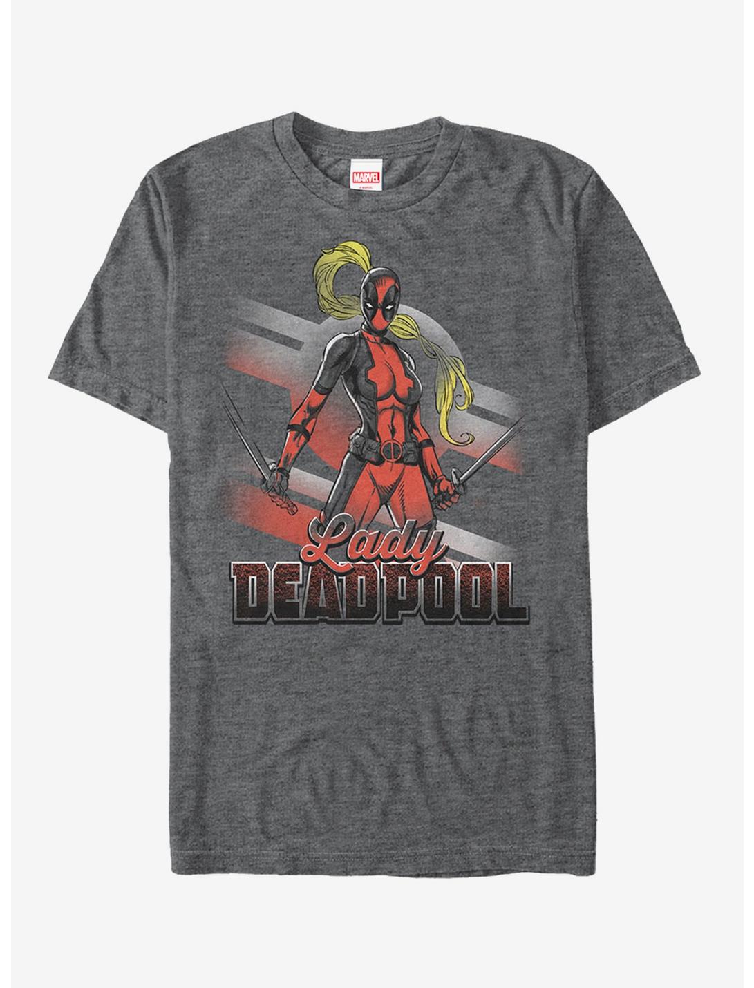 Marvel Deadpool Lady Deadpool T-Shirt, CHAR HTR, hi-res