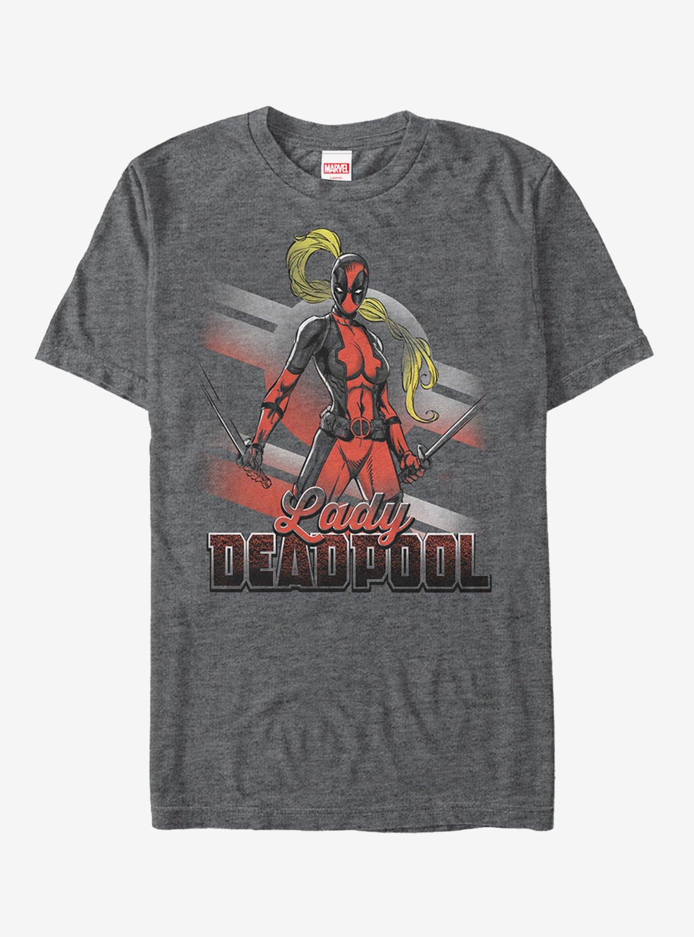 Marvel Deadpool Lady Deadpool T-Shirt, CHAR HTR, hi-res