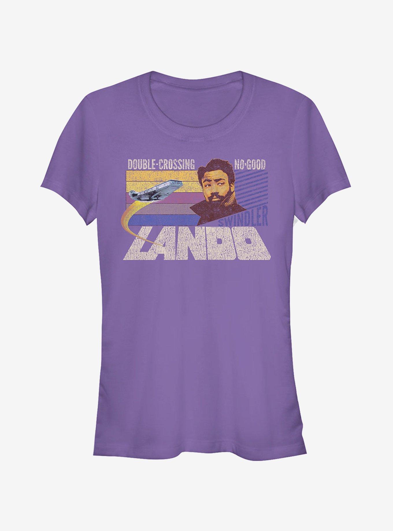 Star Wars Double-Crossing Lando Girls T-Shirt, PURPLE, hi-res